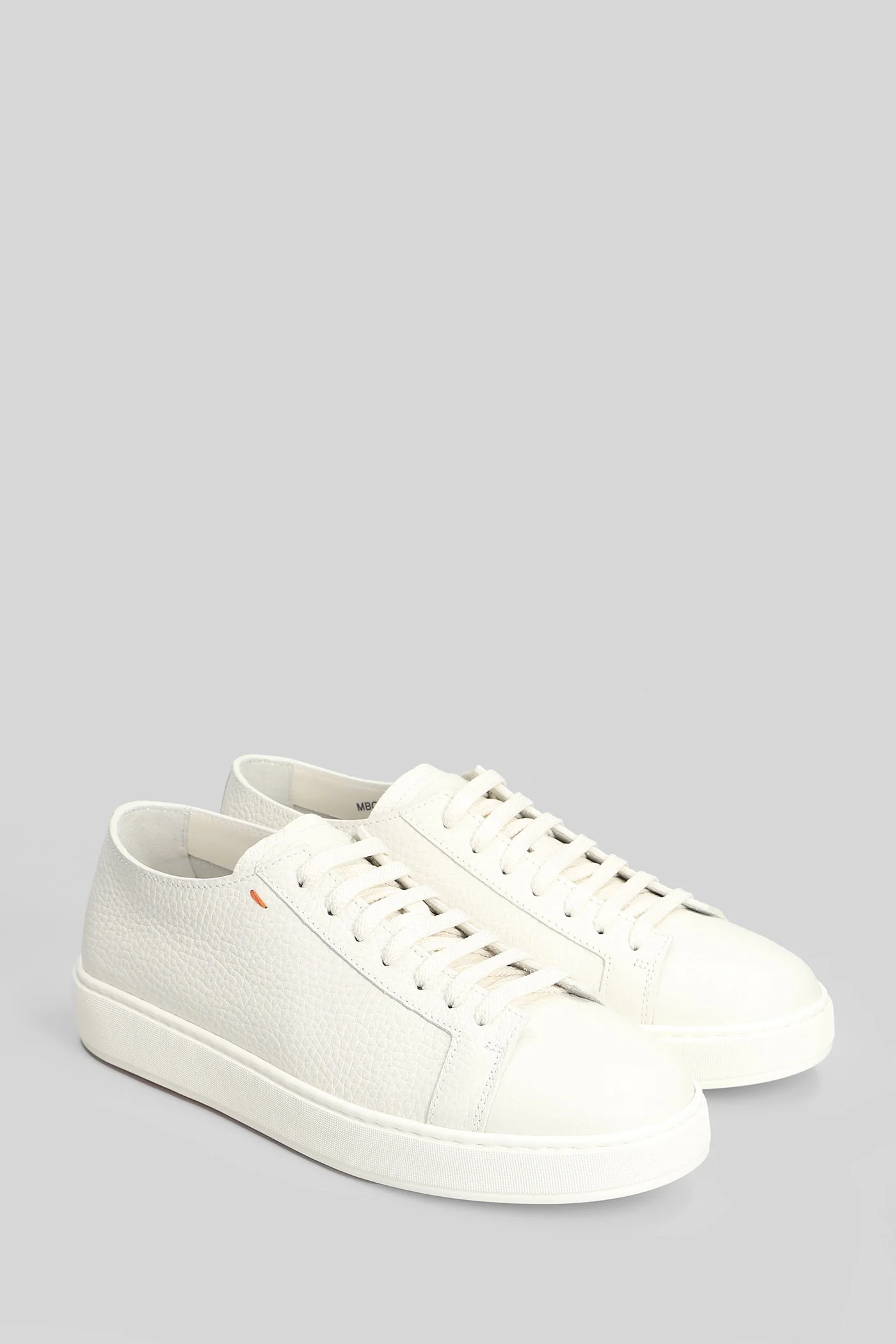 Biking Sneakers in white leather - Image 2