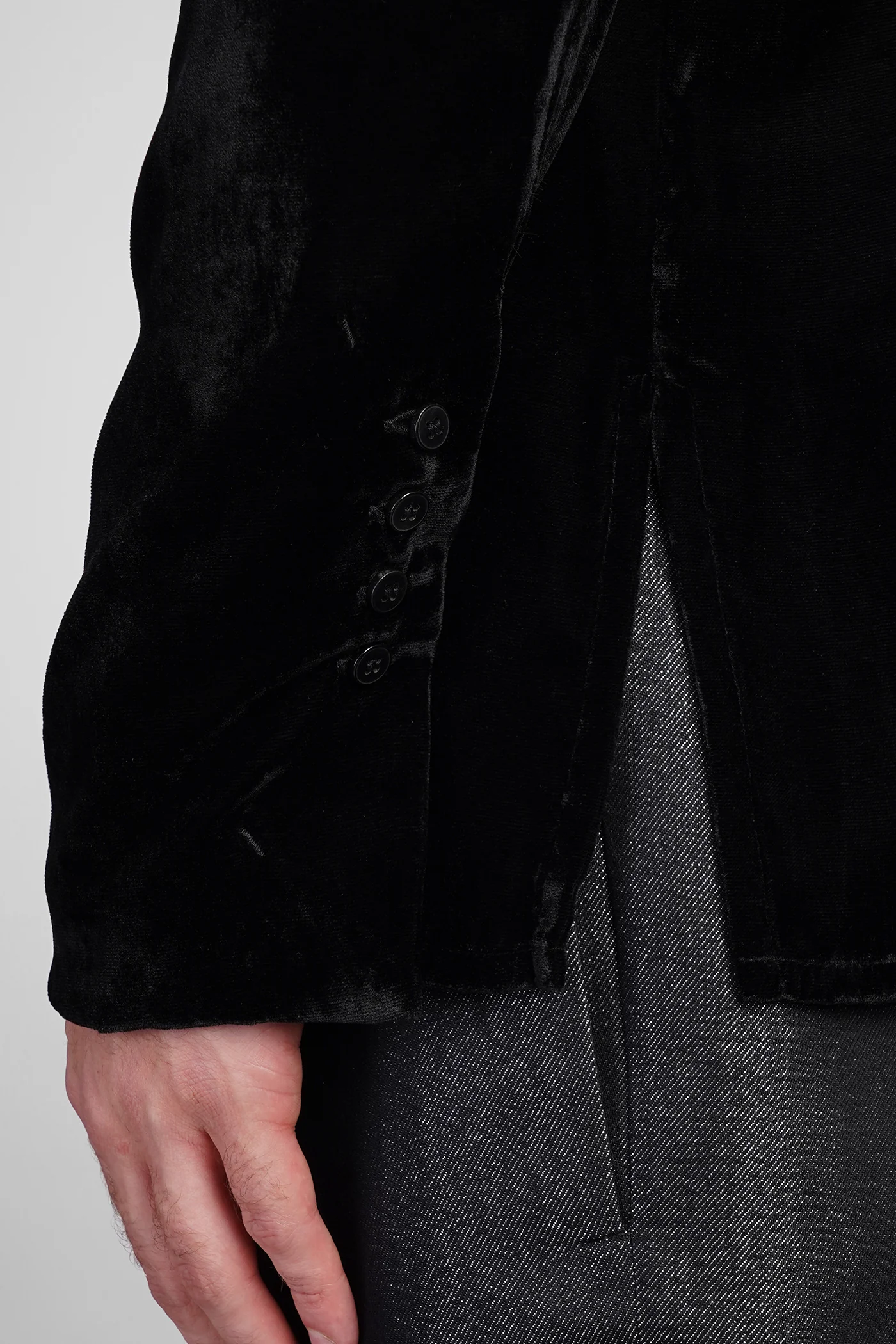 N16 Shirt in black Rayon - Image 5