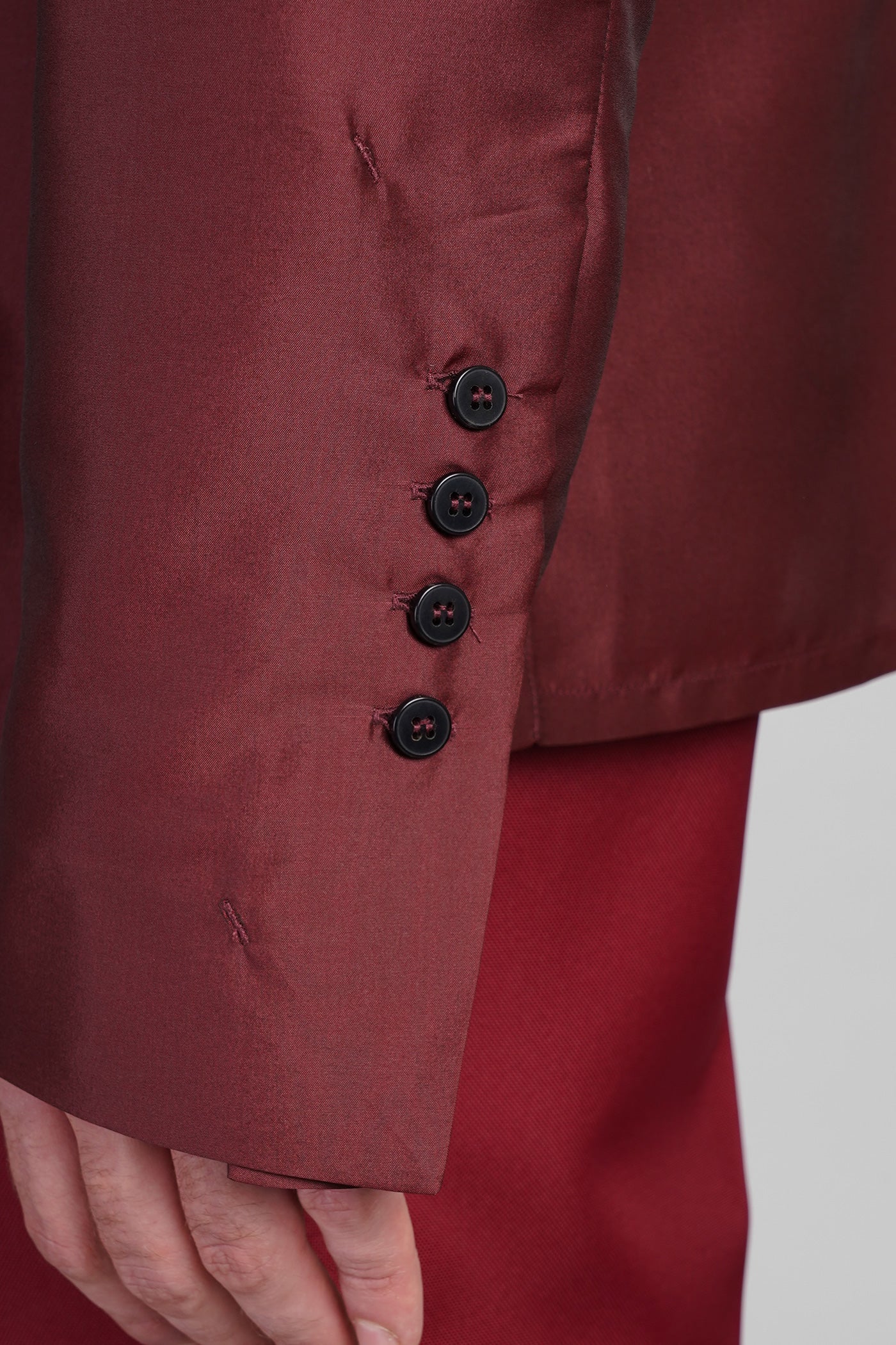 N16 Shirt in bordeaux polyester - Image 5