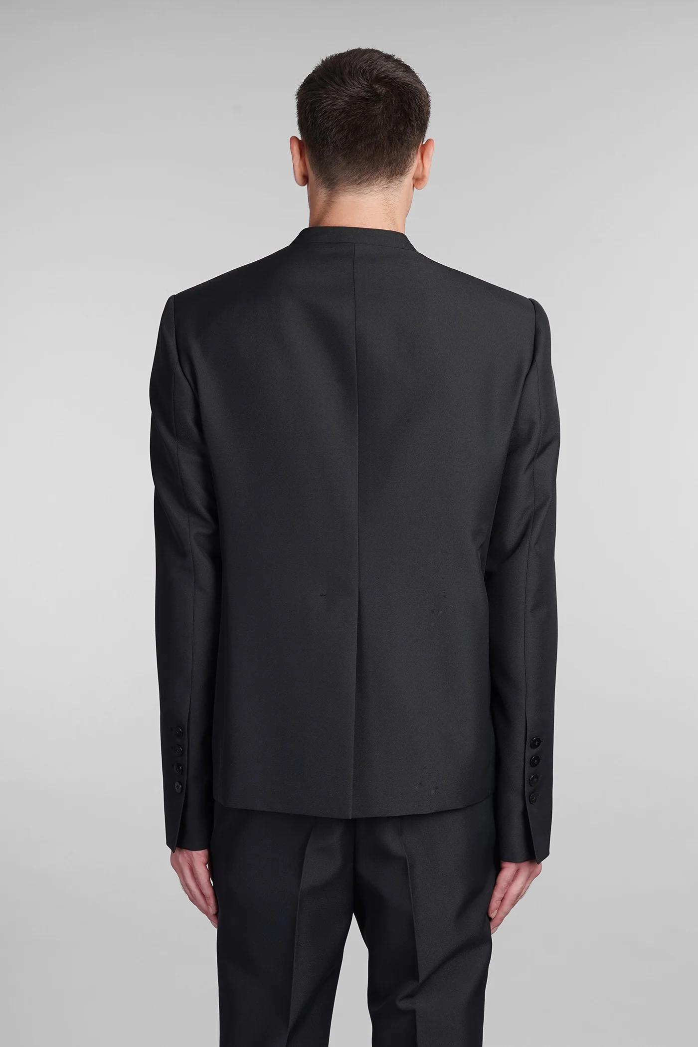 N55SR Blazer in black polyester - Image 3