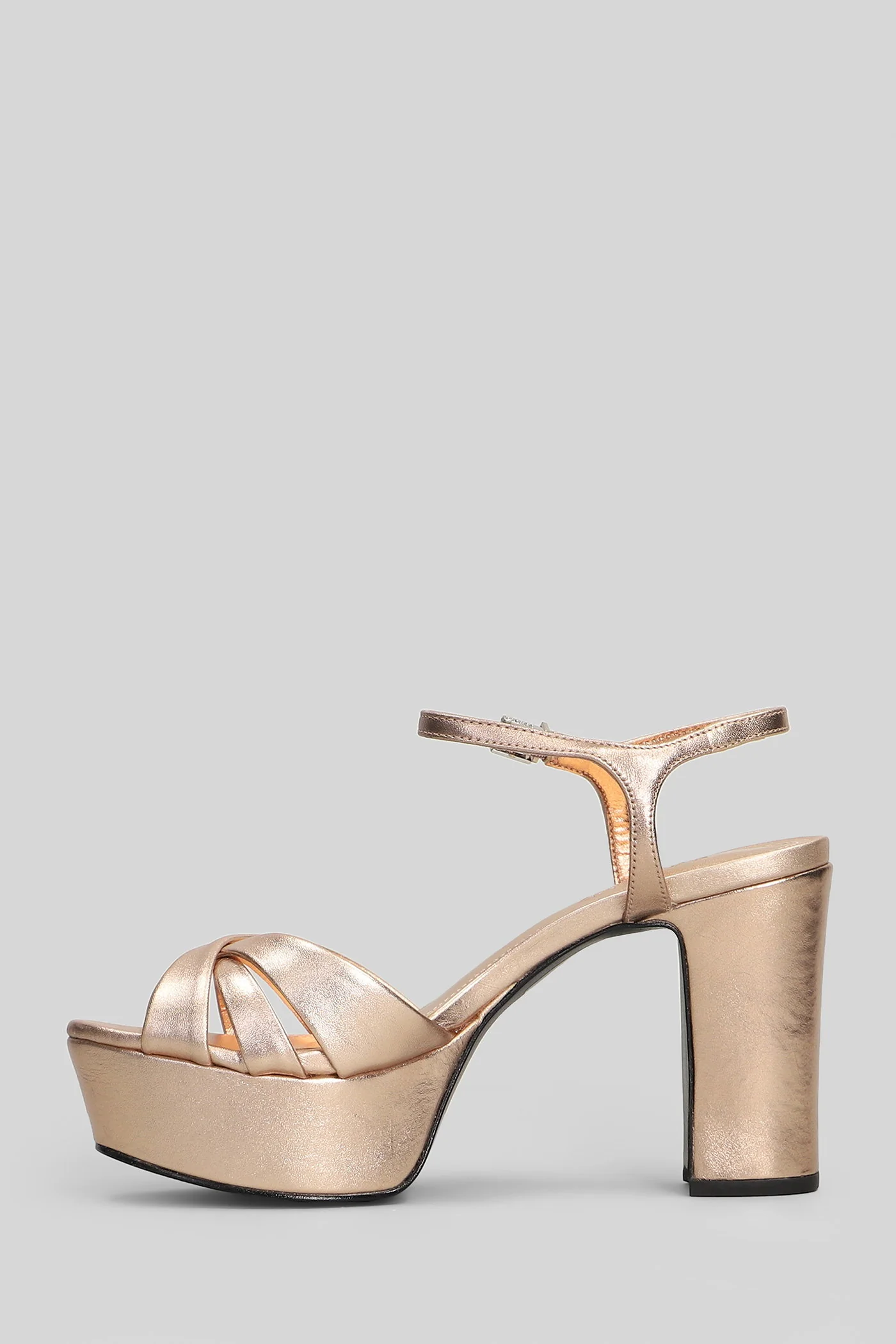 Sandals in copper leather - Image 3