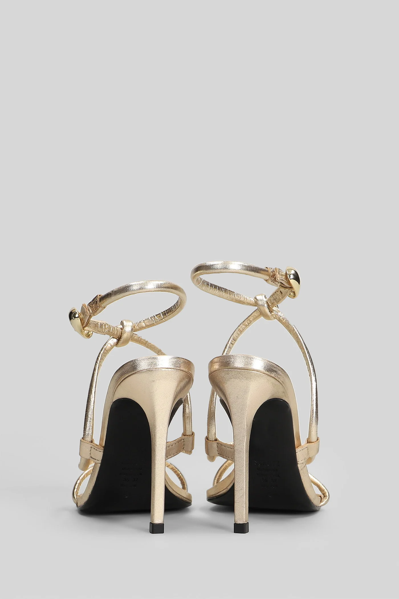 Sandals in gold leather - Image 4