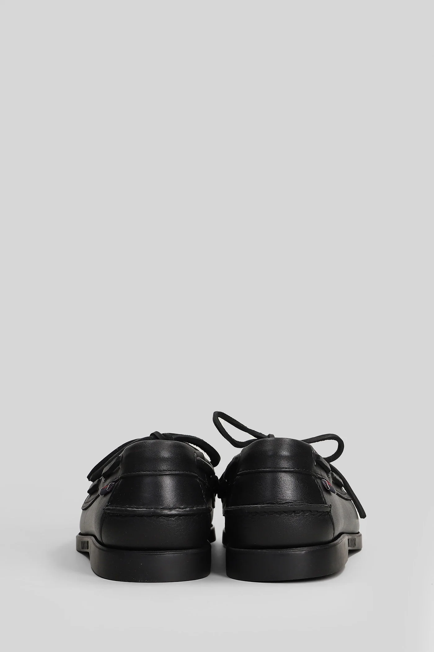 Docksides portland Loafers in black leather - Image 4