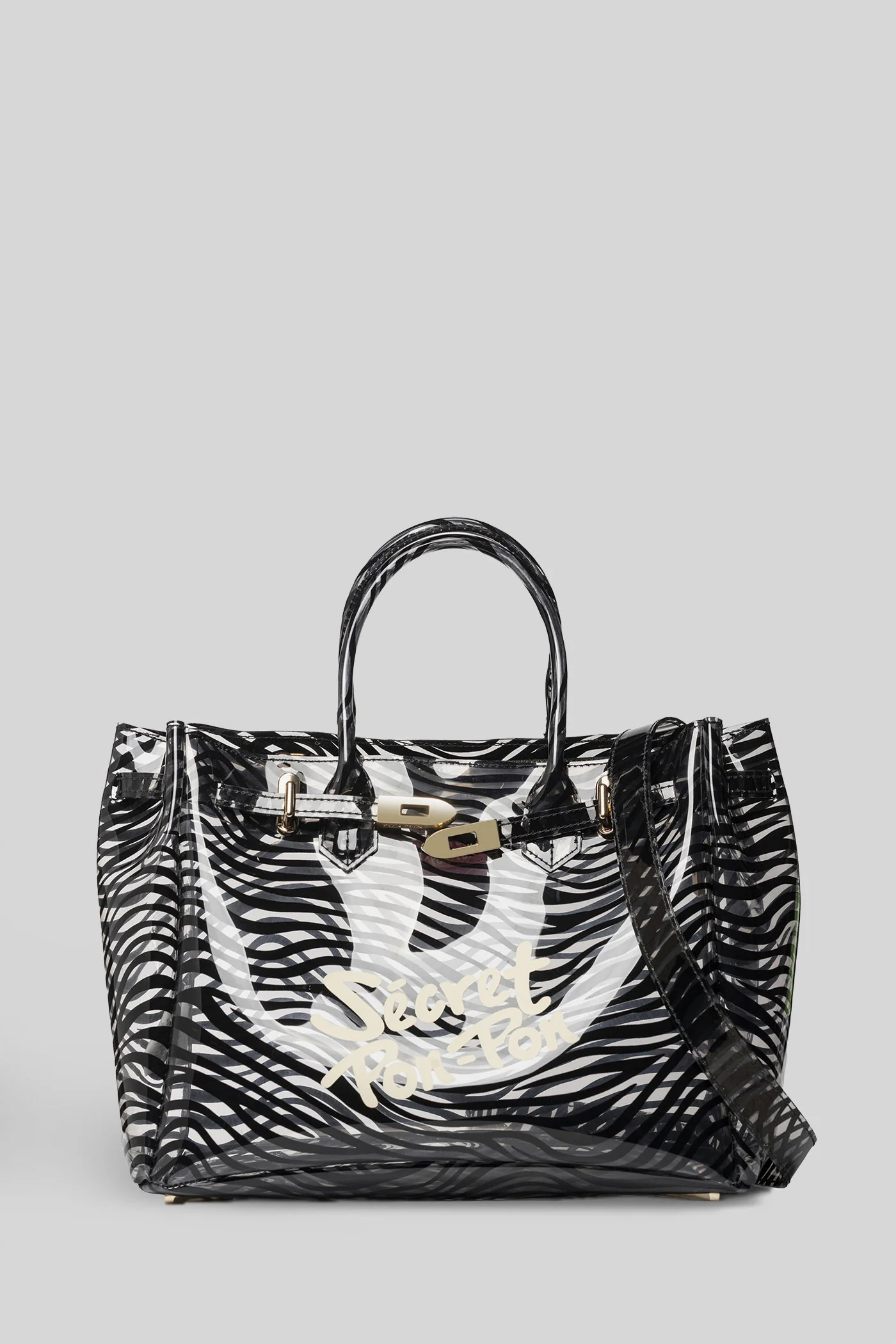Brigitte Animalier Tote in black Polyuretan