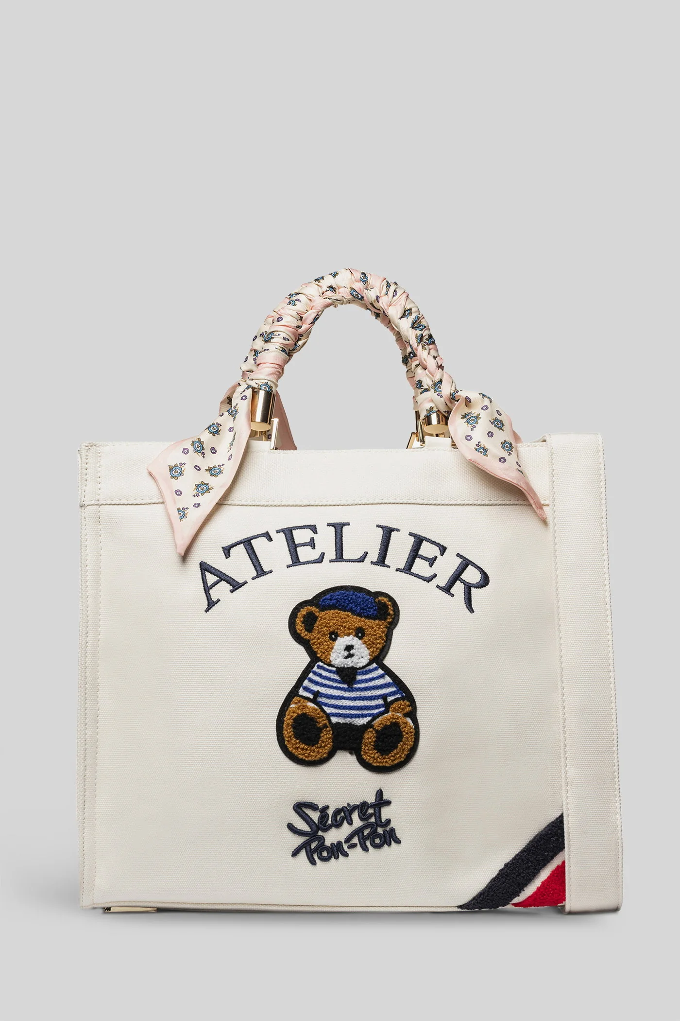 Saint Tropez M Shoulder bag in beige polyester
