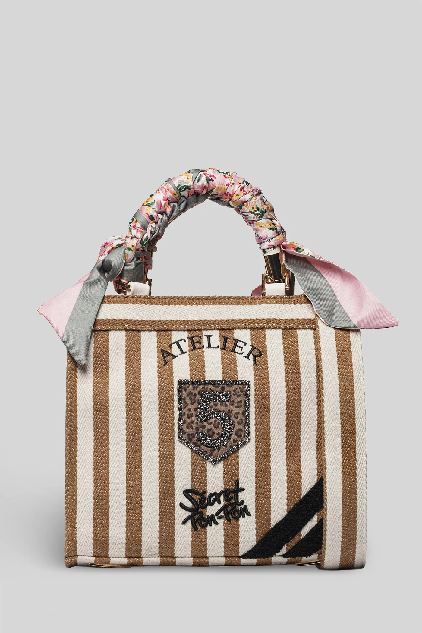 Saint Tropez S Shoulder bag in beige polyester