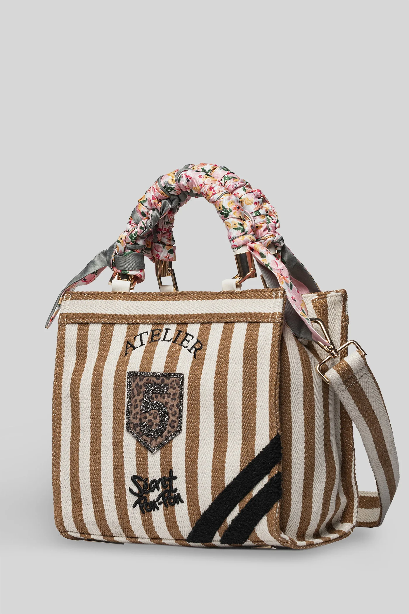 Saint Tropez S Shoulder bag in beige polyester - Image 2