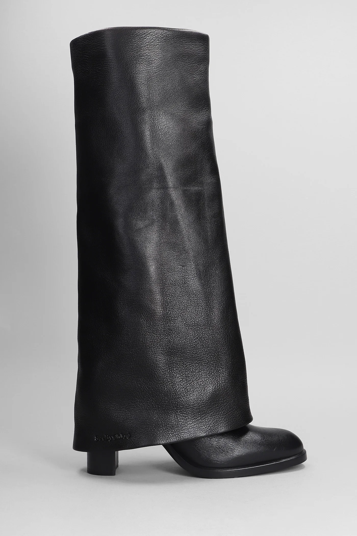 Melia High heels boots in black leather