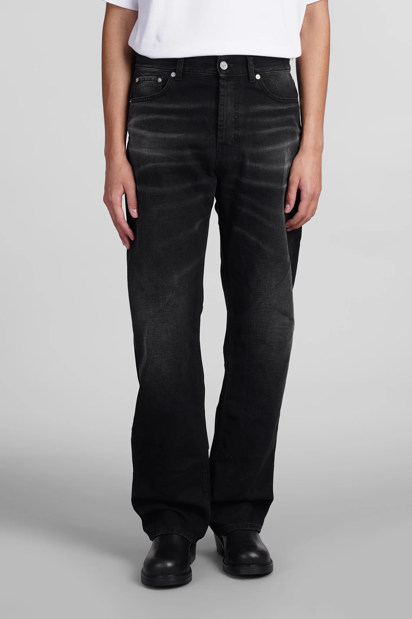 Jeans in black cotton - Image 6