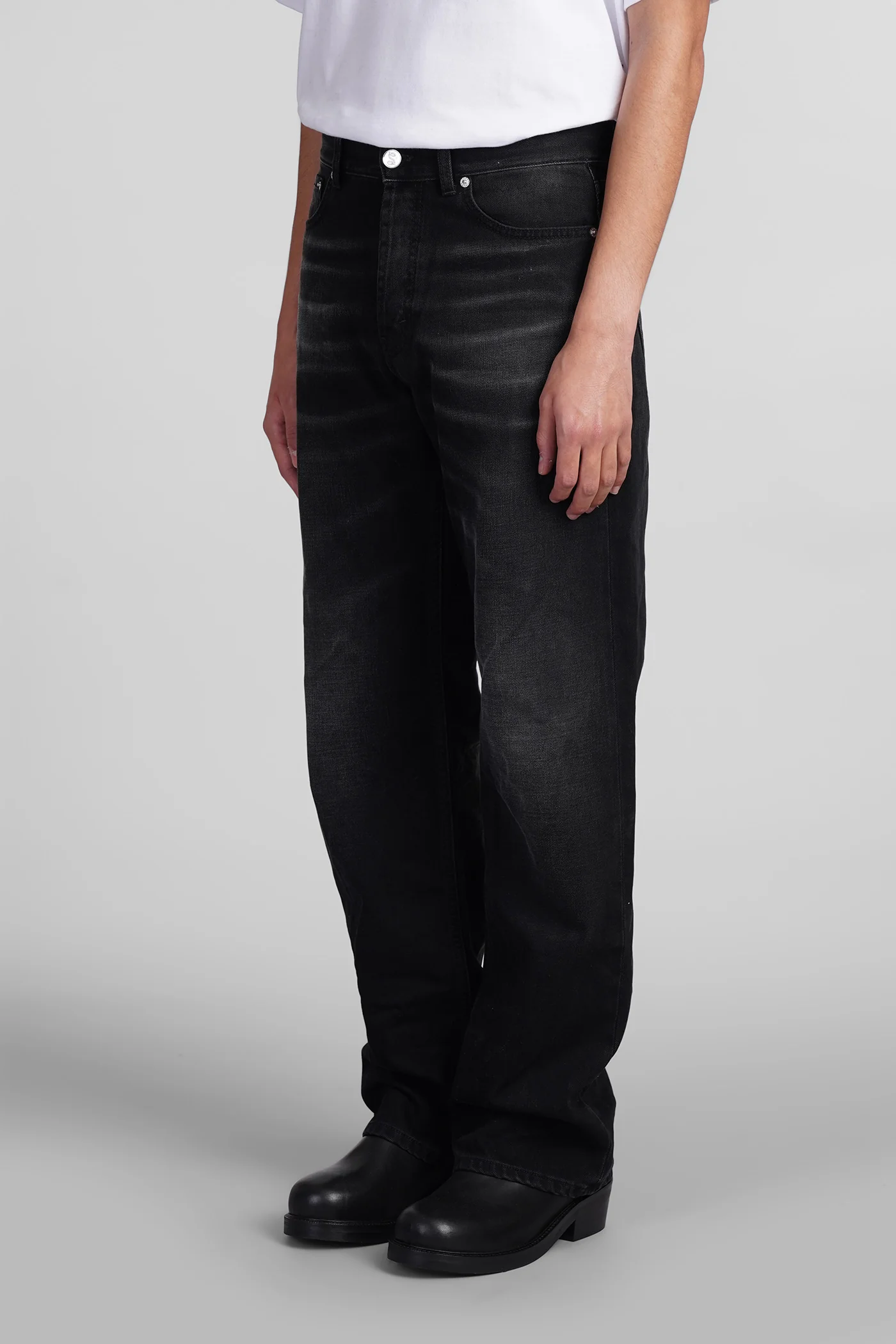 Jeans in black cotton - Image 9