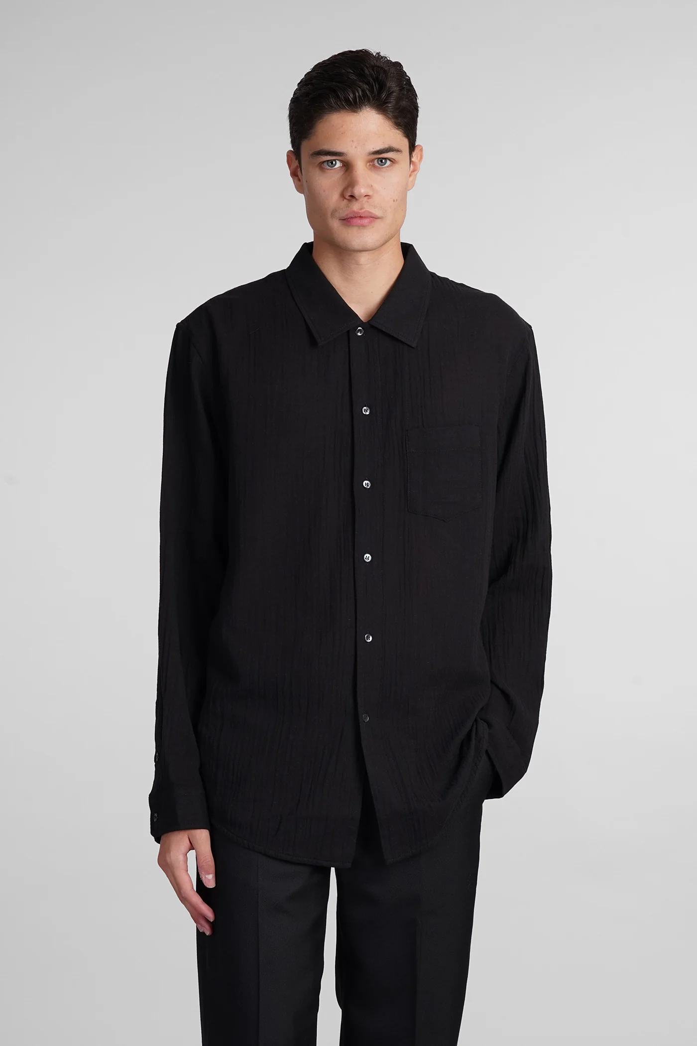 Leo shirt Shirt in black cotton - Image 11