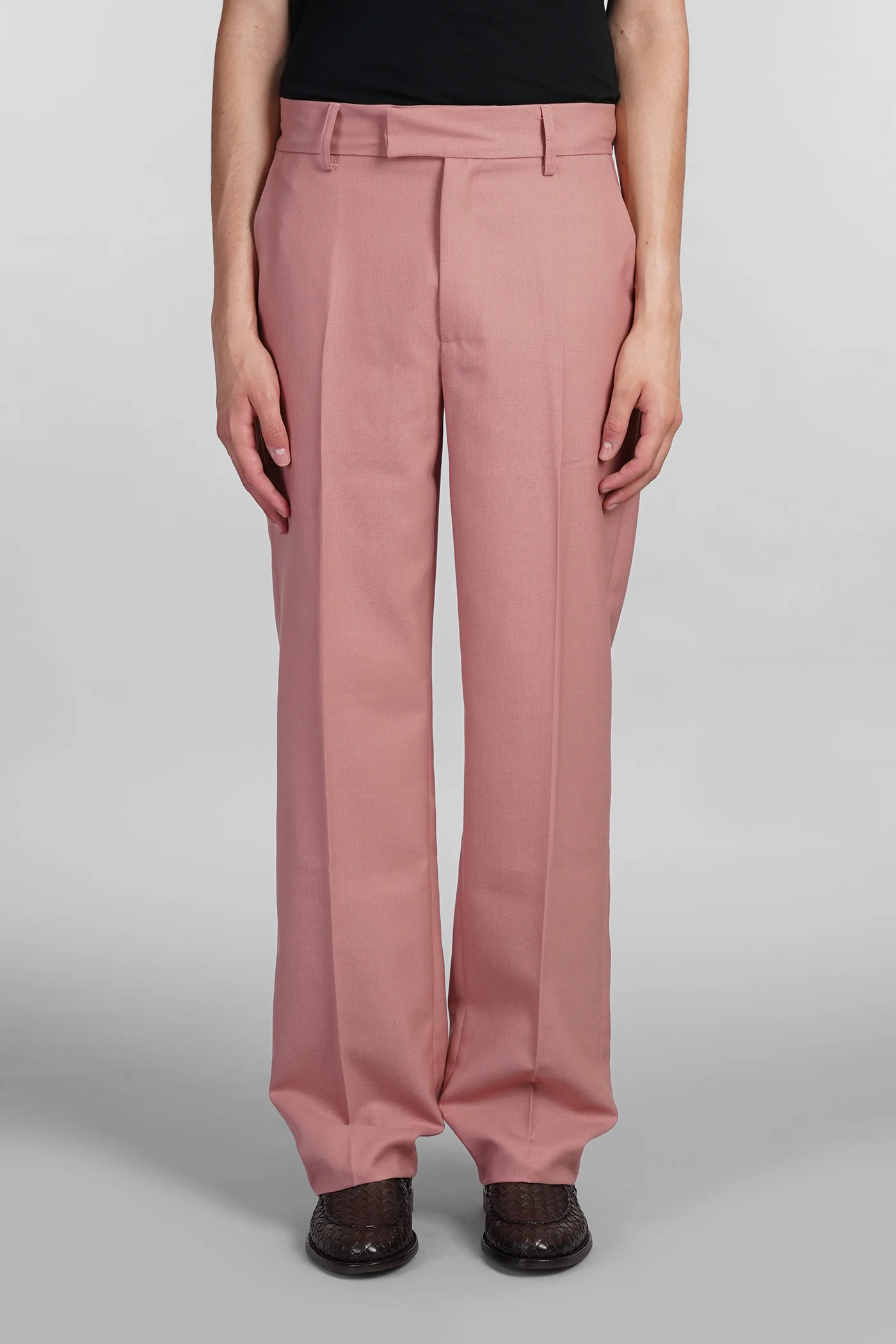 Mike Pants in rose-pink polyester