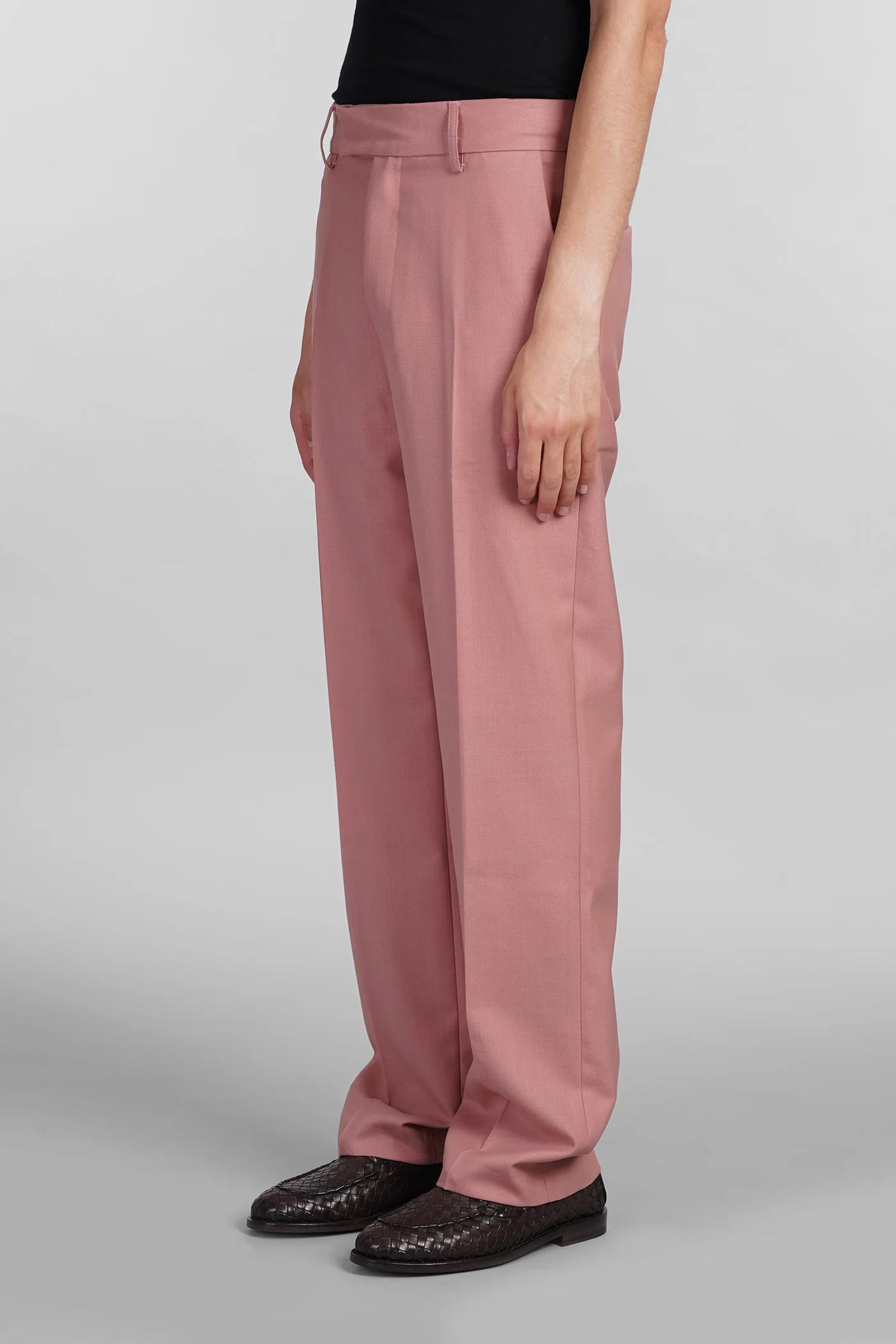 Mike Pants in rose-pink polyester - Image 4