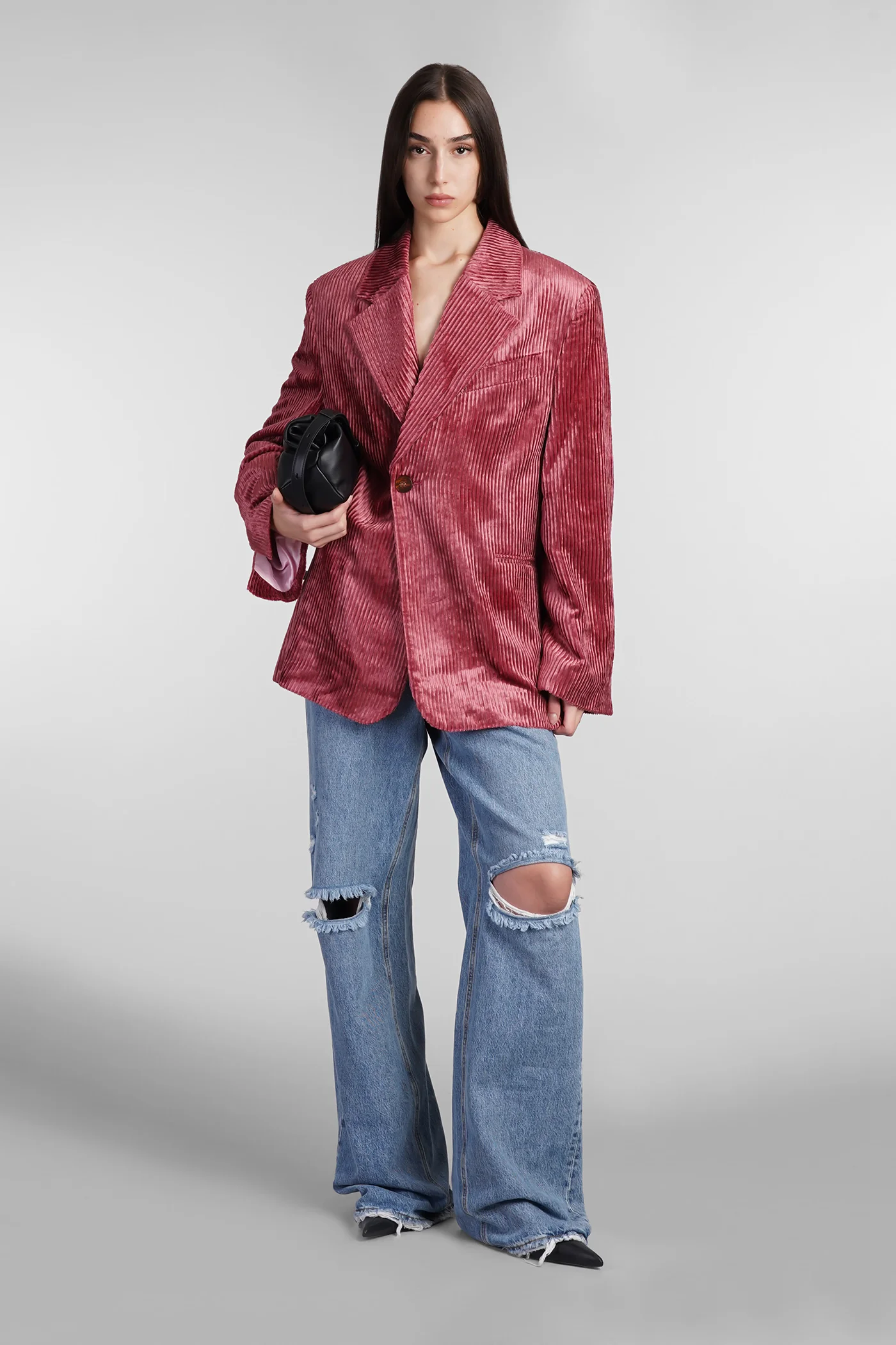 Natsumi blazer Blazer in rose-pink viscose - Image 2