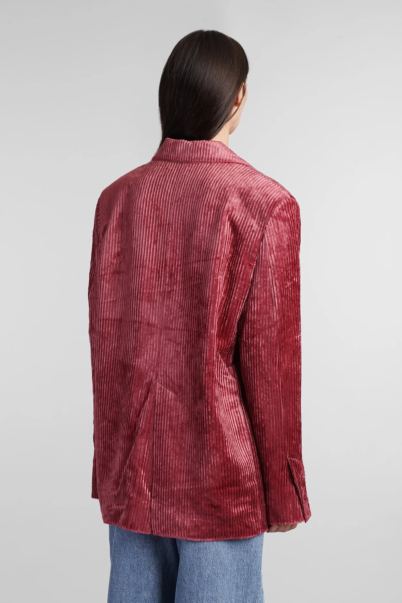 Natsumi blazer Blazer in rose-pink viscose - Image 3