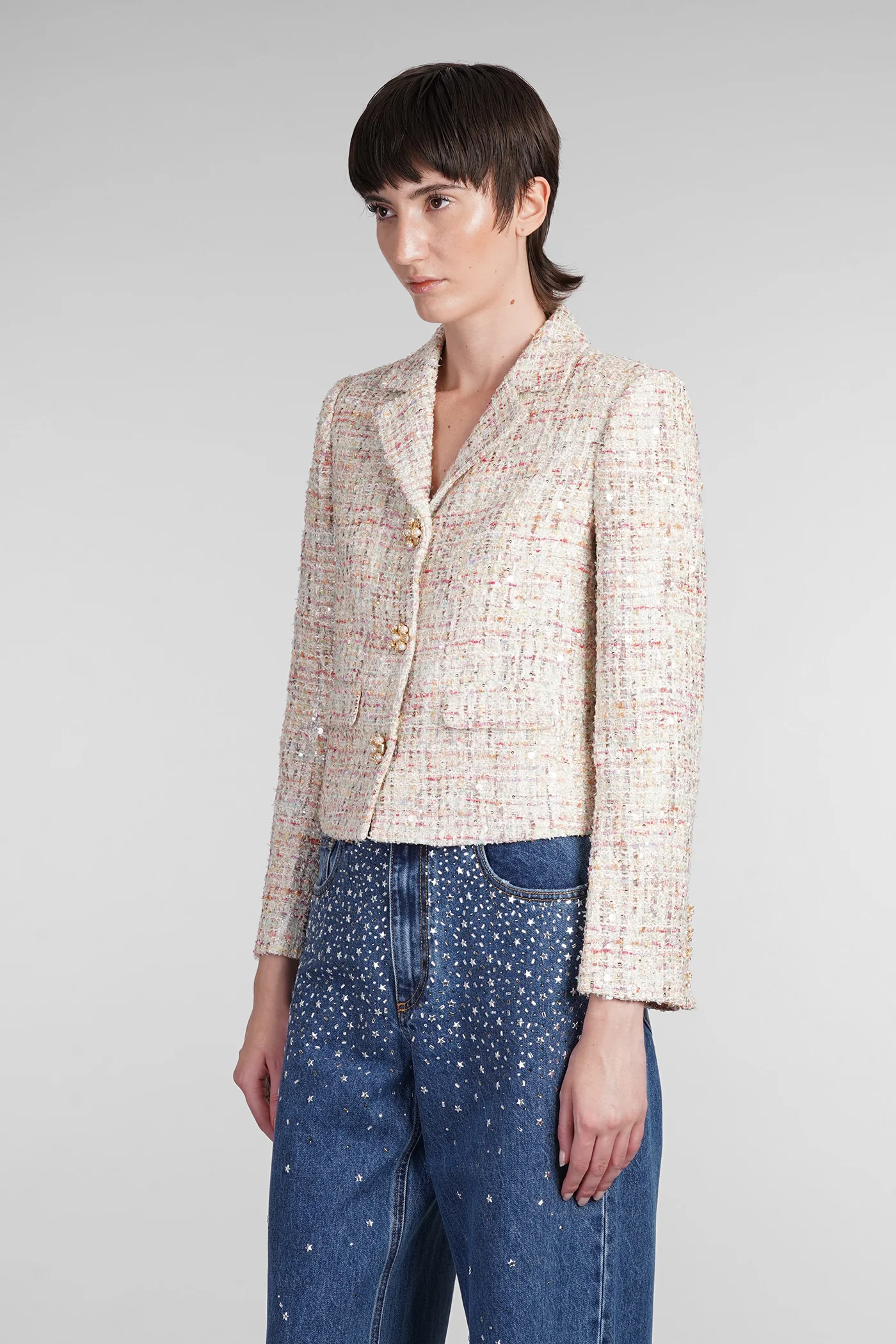 Blazer in multicolor polyester - Image 4