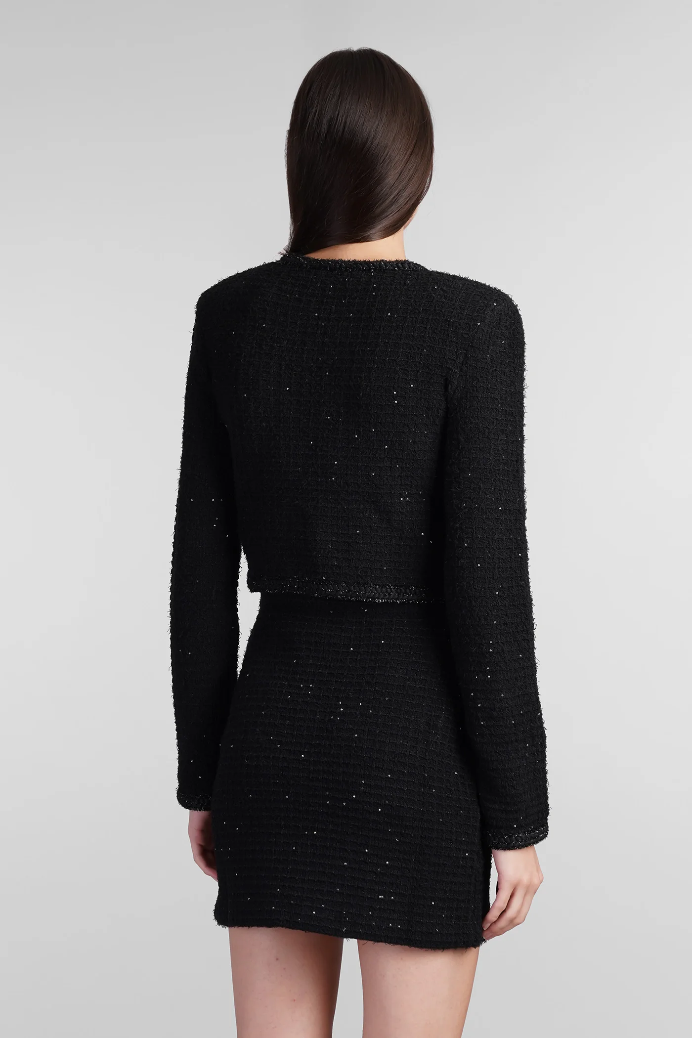 Casual jacket in black polyester - Image 3