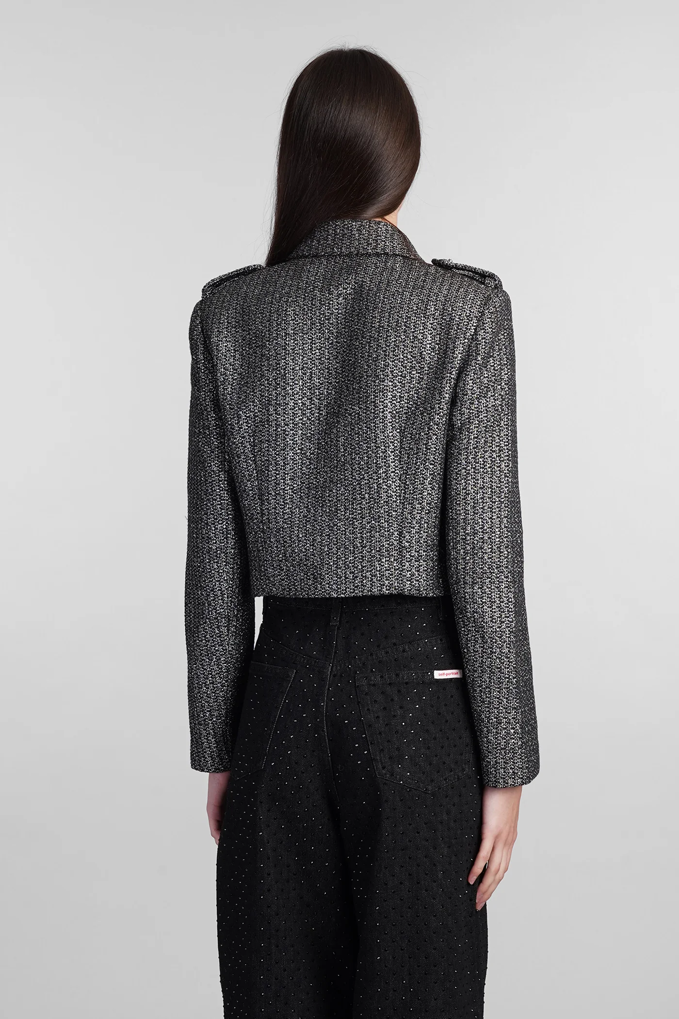 Casual jacket in black polyester - Image 3