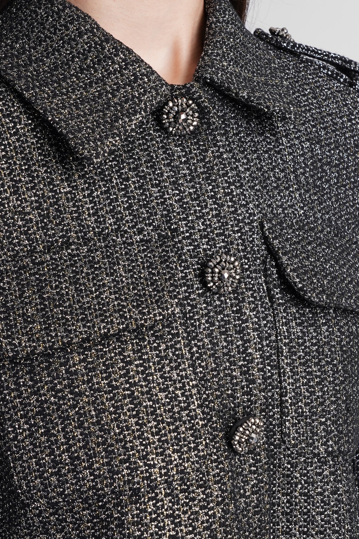 Casual jacket in black polyester - Image 5