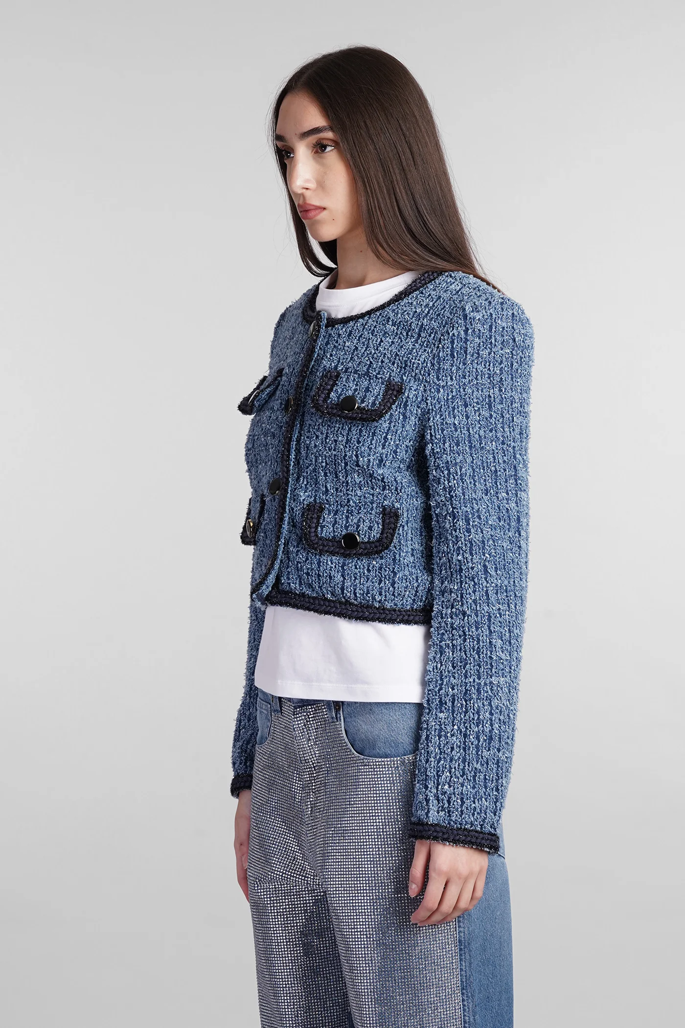 Denim Jackets in blue cotton - Image 4