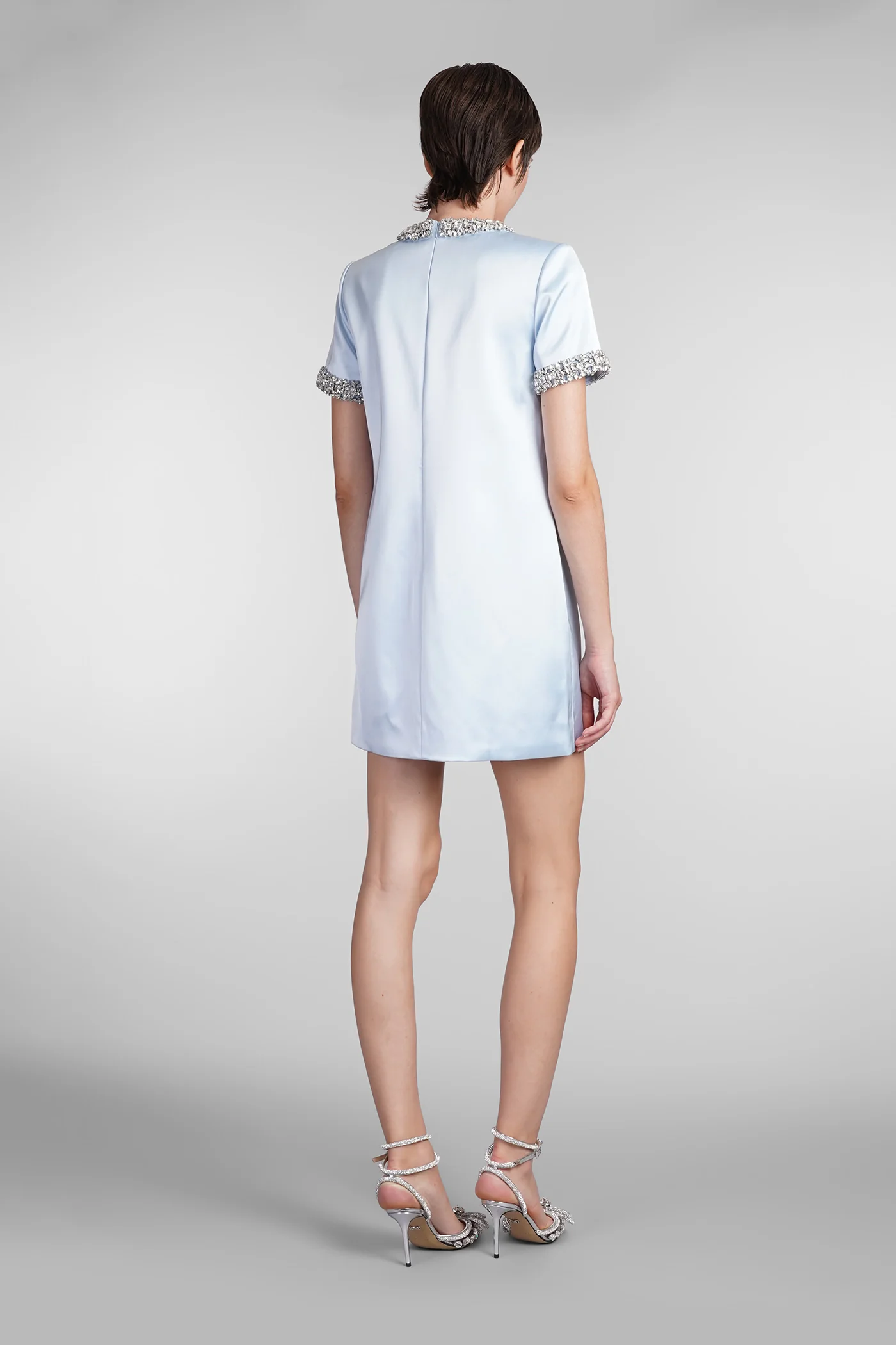 Dress woman  in blue polyester - Image 23