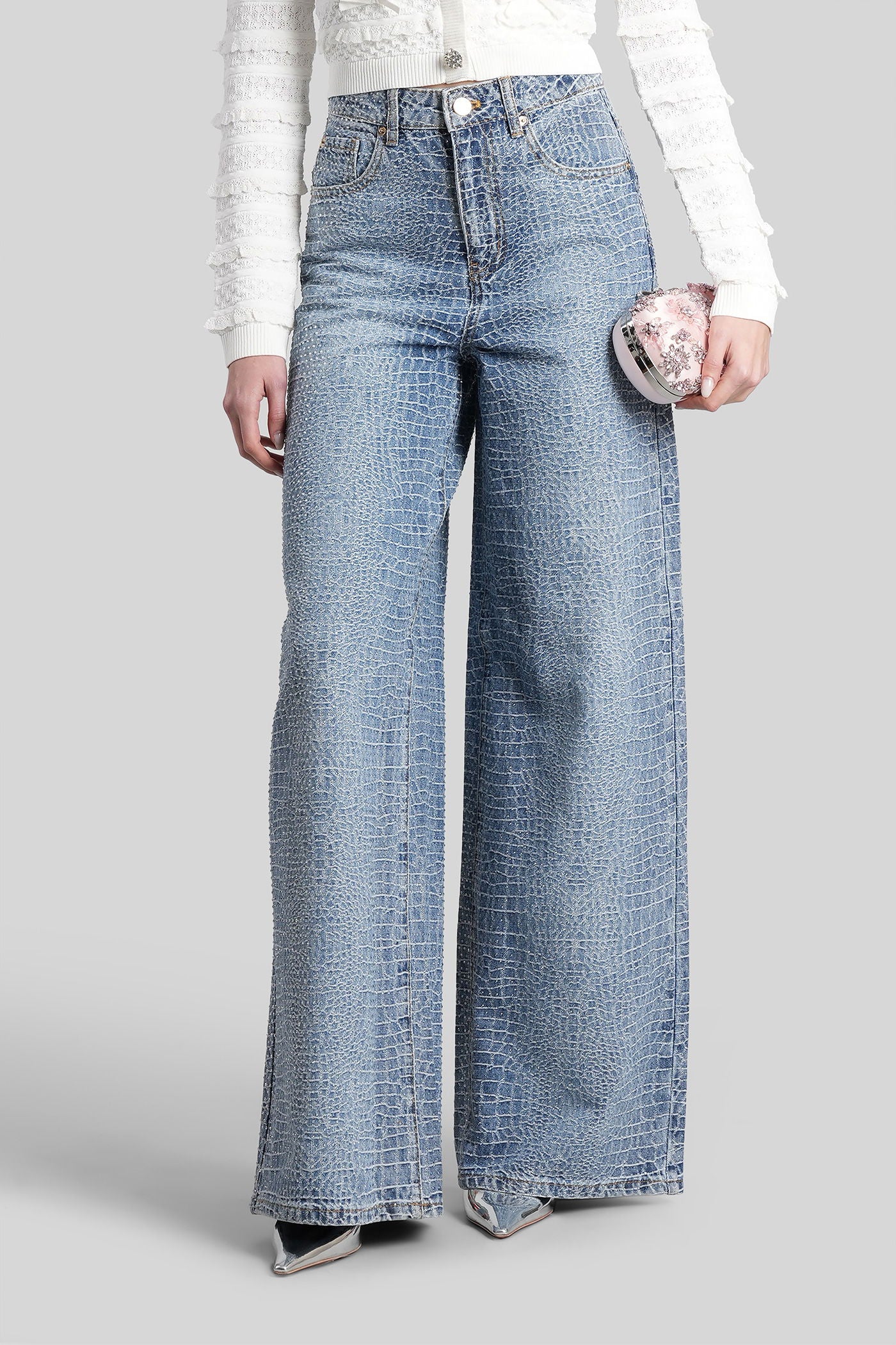 Jeans in blue cotton