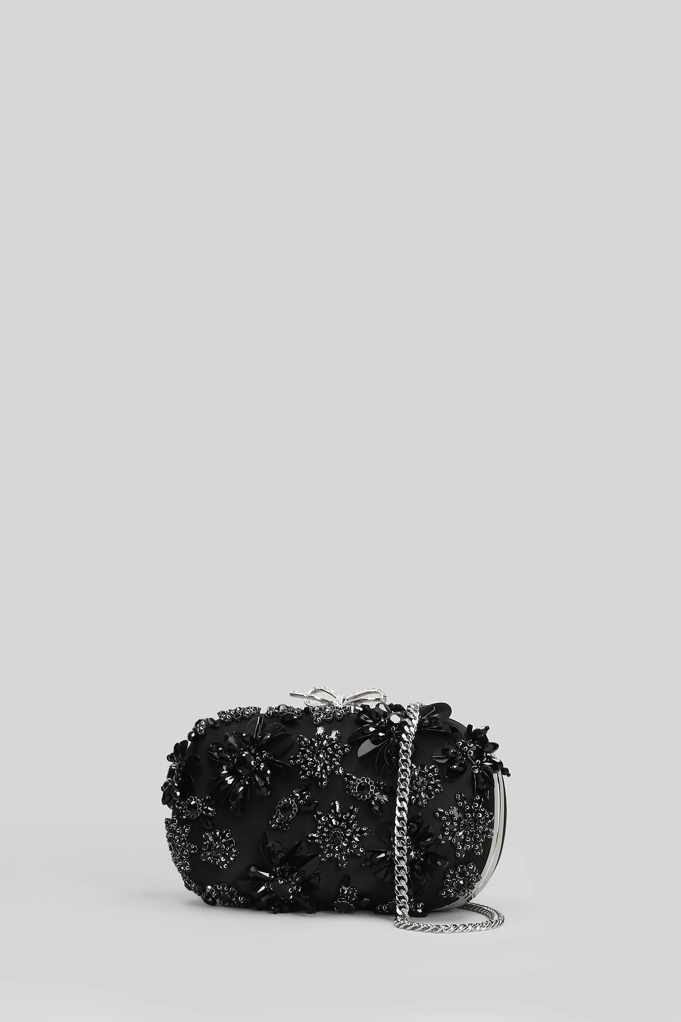 Shoulder bag in black polyester - Image 2