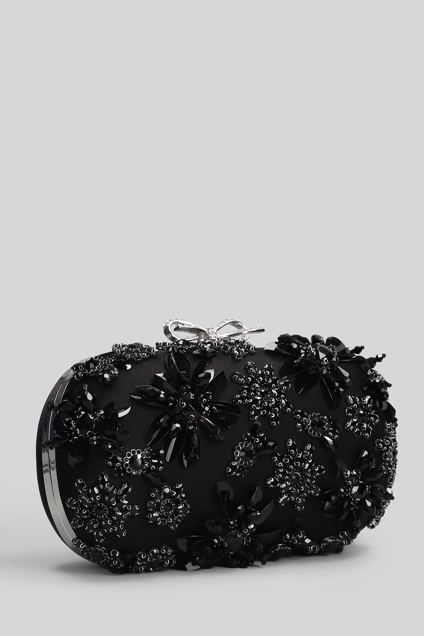 Shoulder bag in black polyester - Image 4