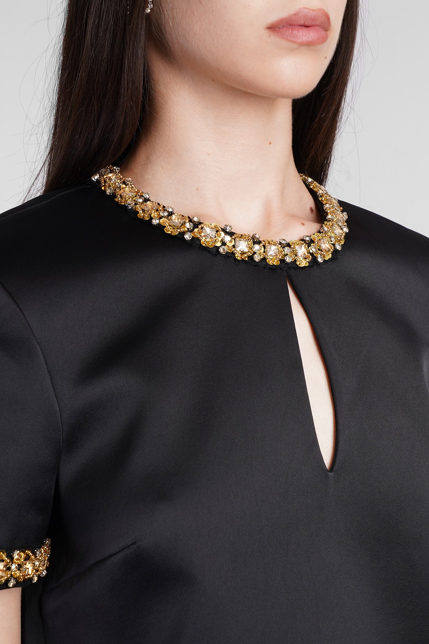 Topwear in black polyester - Image 5