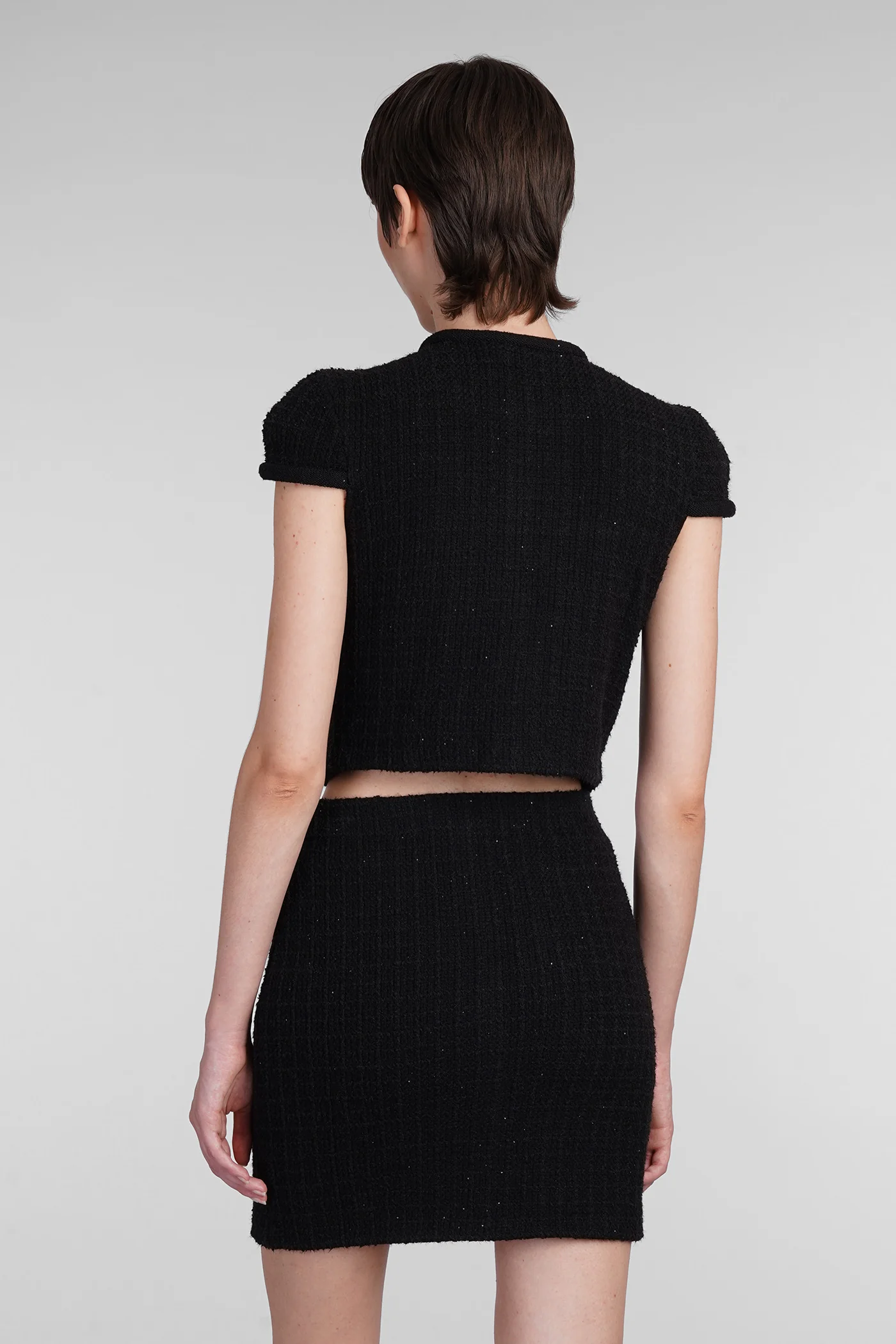 Topwear in black viscose - Image 3
