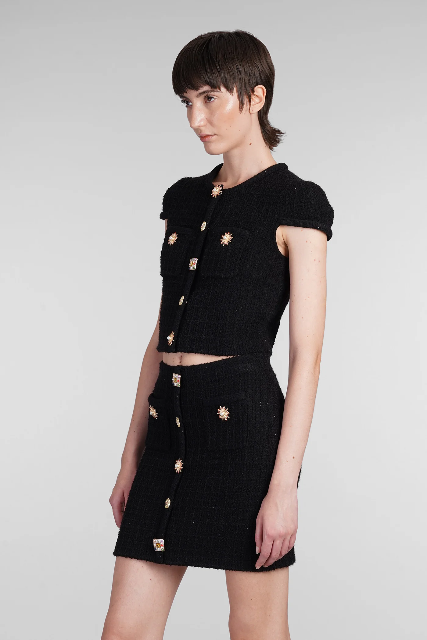 Topwear in black viscose - Image 4