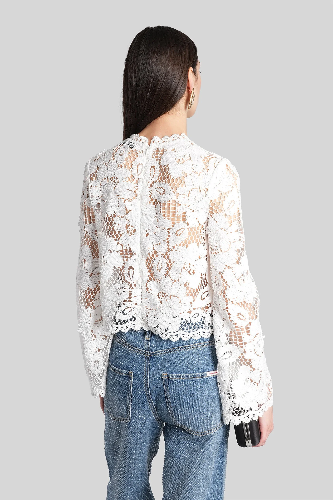 Topwear in white polyester - Image 3