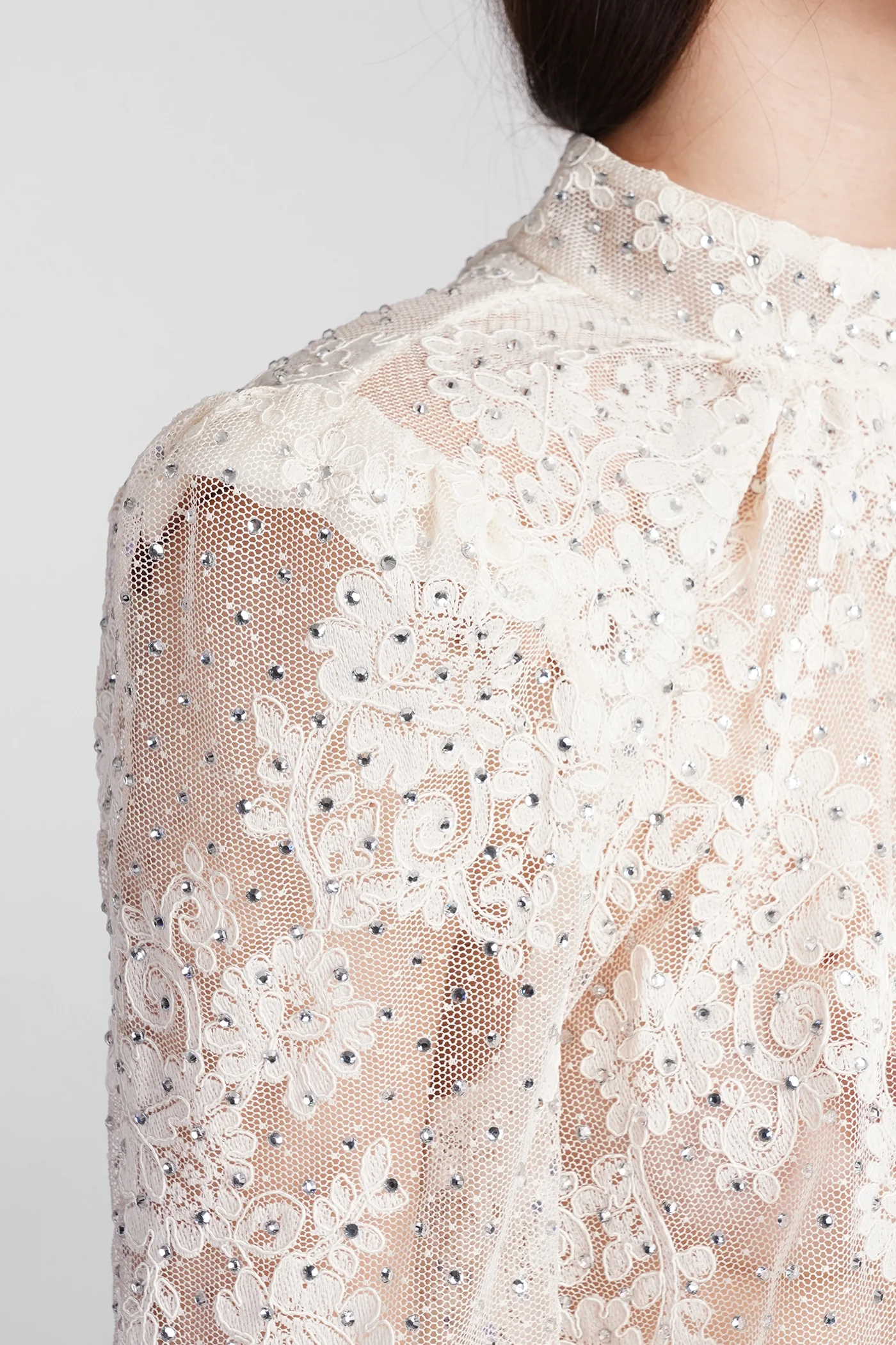 Topwear in white polyester - Image 5