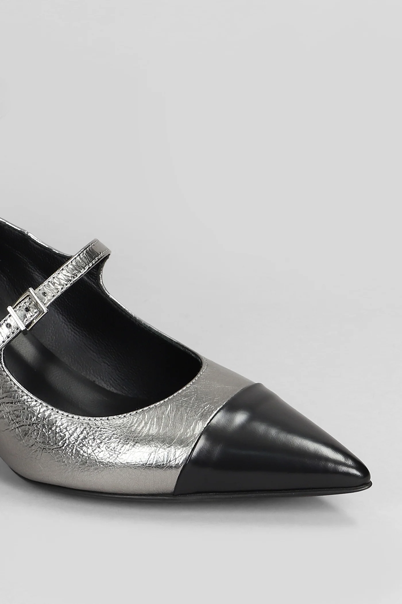 Cardy 5 Pumps in Gunmetal leather - Image 5