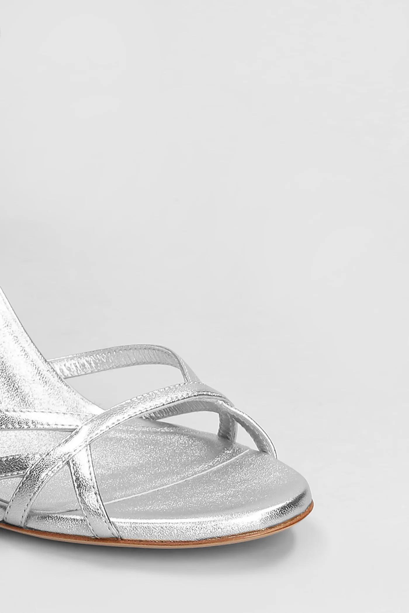 Gemma Sandals in silver leather - Image 5