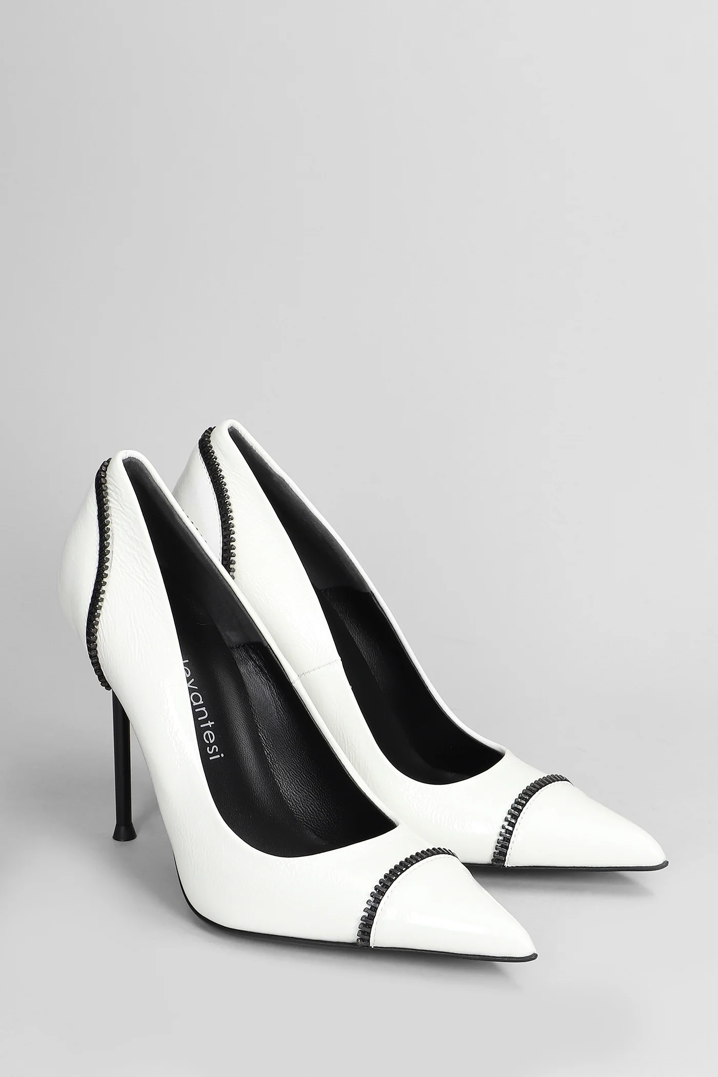 Leyla 5 Pumps in white leather - Image 2
