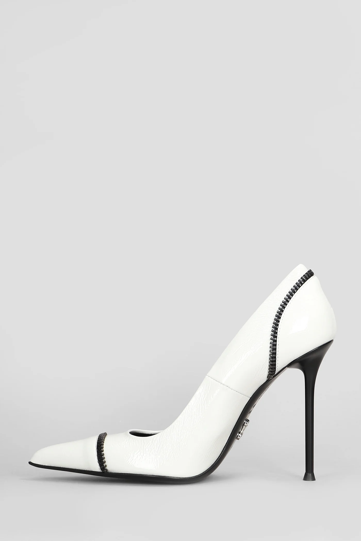 Leyla 5 Pumps in white leather - Image 3