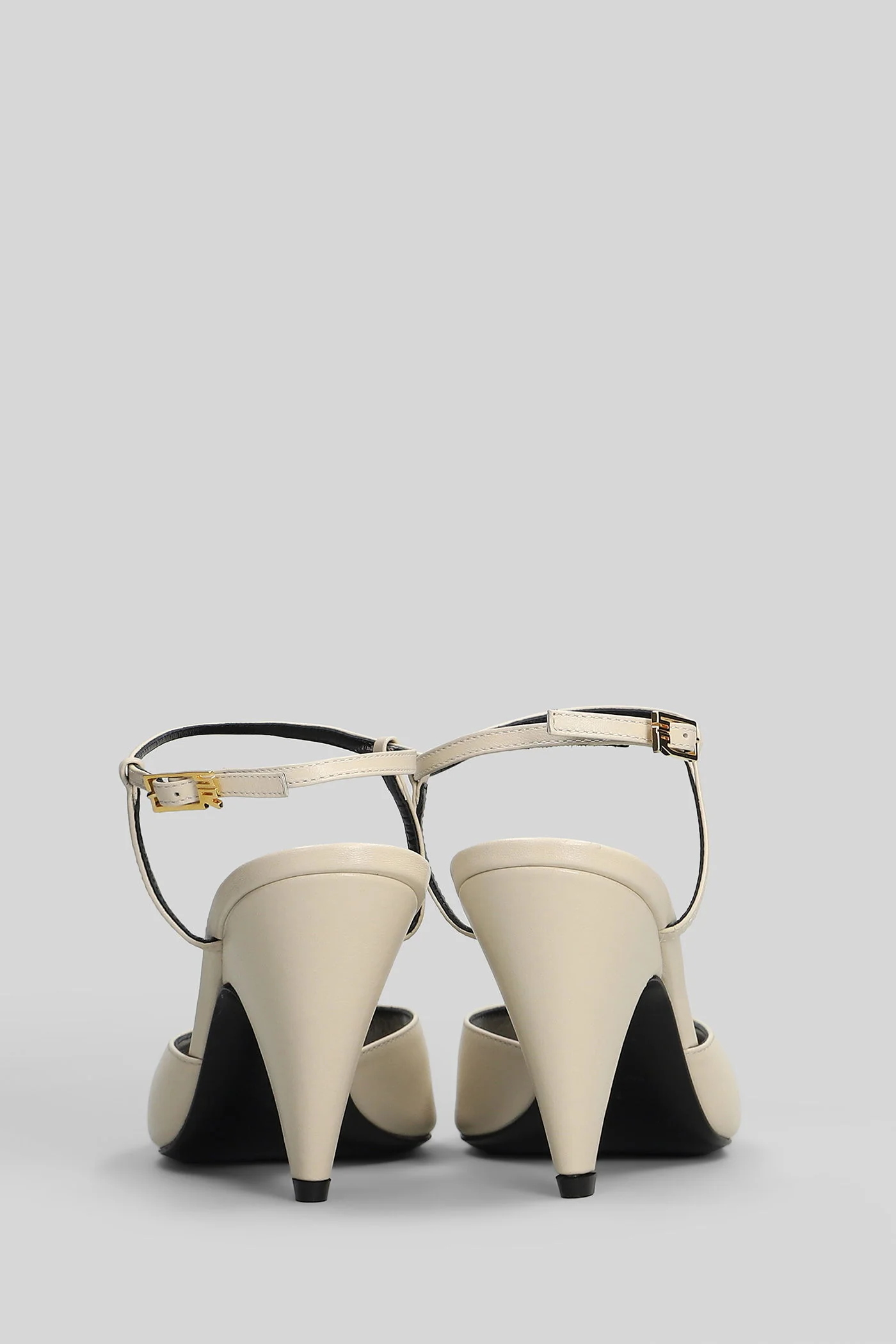 Beak 85 Sandals in beige leather - Image 4