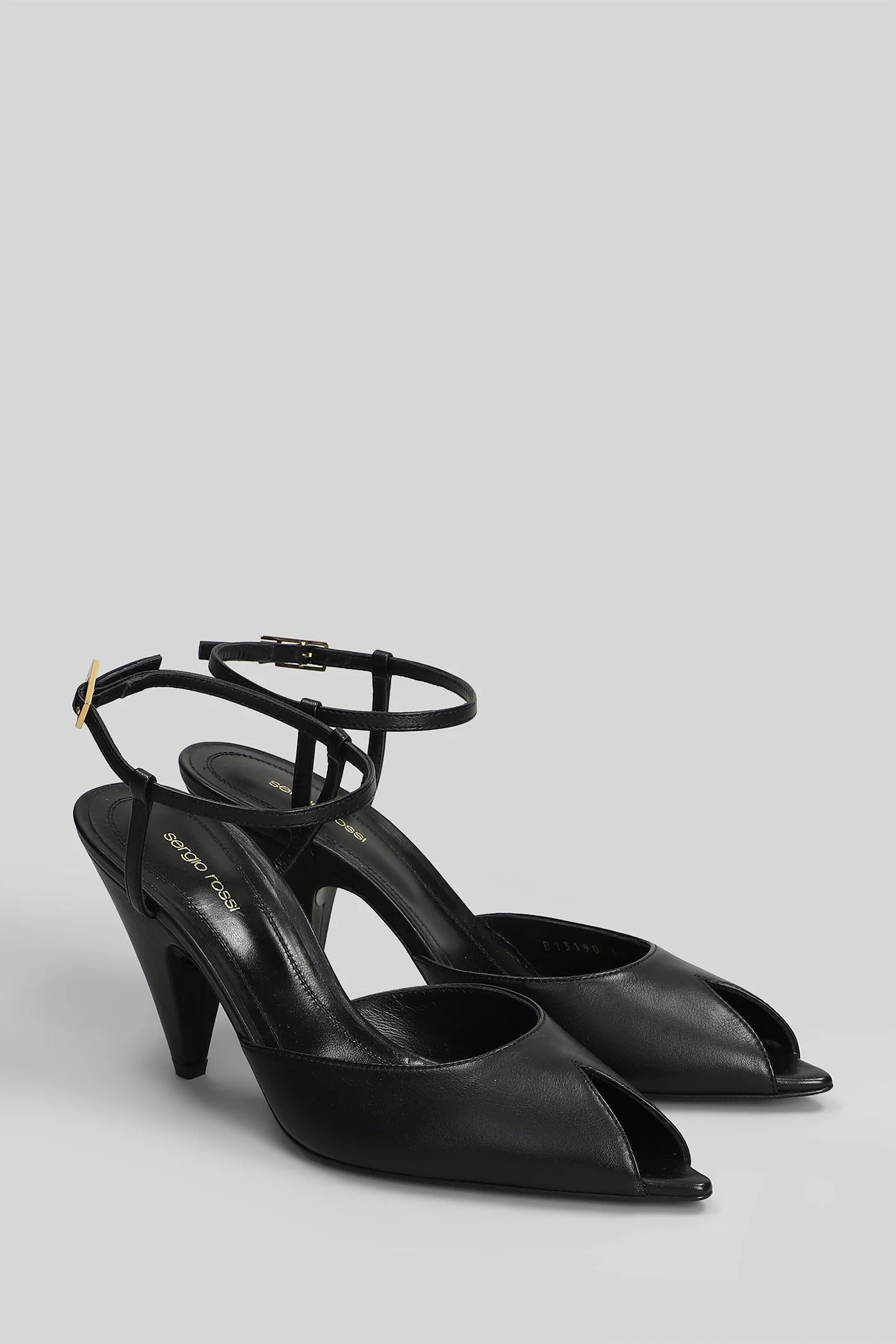 Beak 85 Sandals in black leather - Image 17