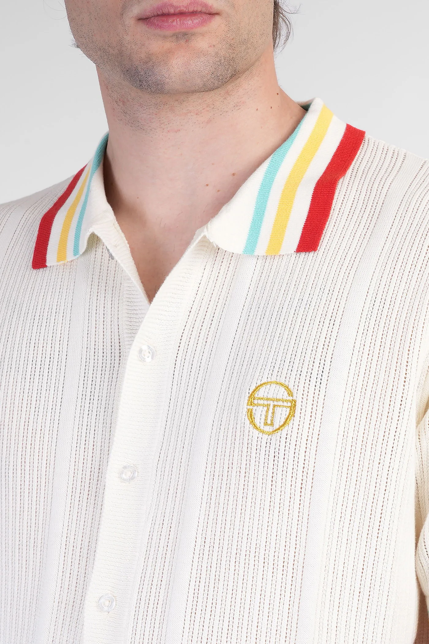 Cardigan in beige cotton - Image 5