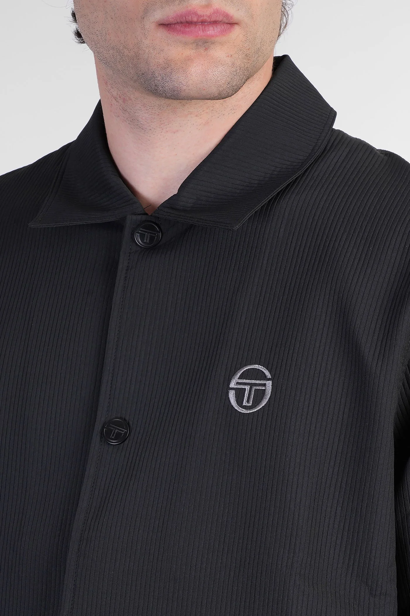 Davide Casual jacket in black polyester - Image 5
