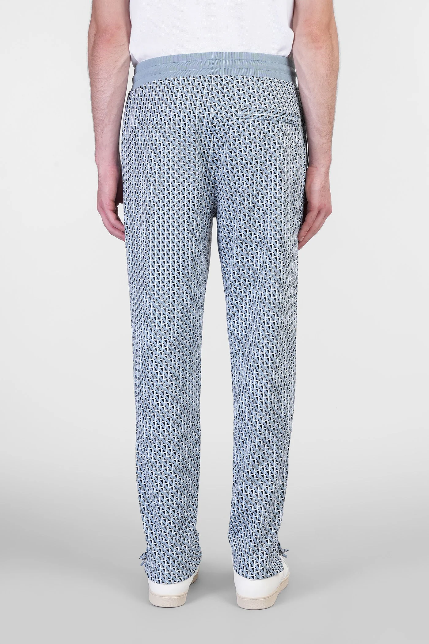 Paolo Pants in cyan polyester - Image 3