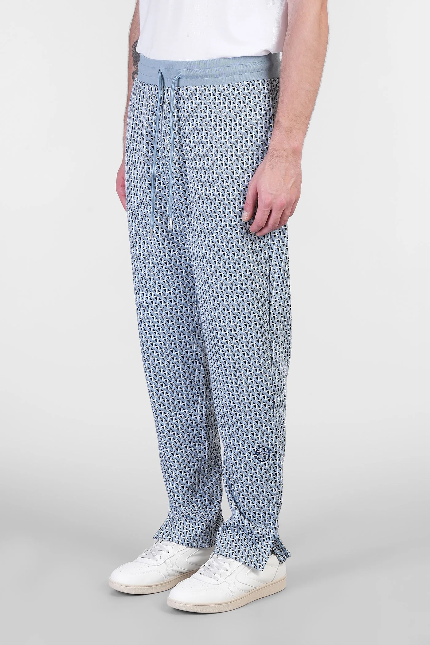 Paolo Pants in cyan polyester - Image 4