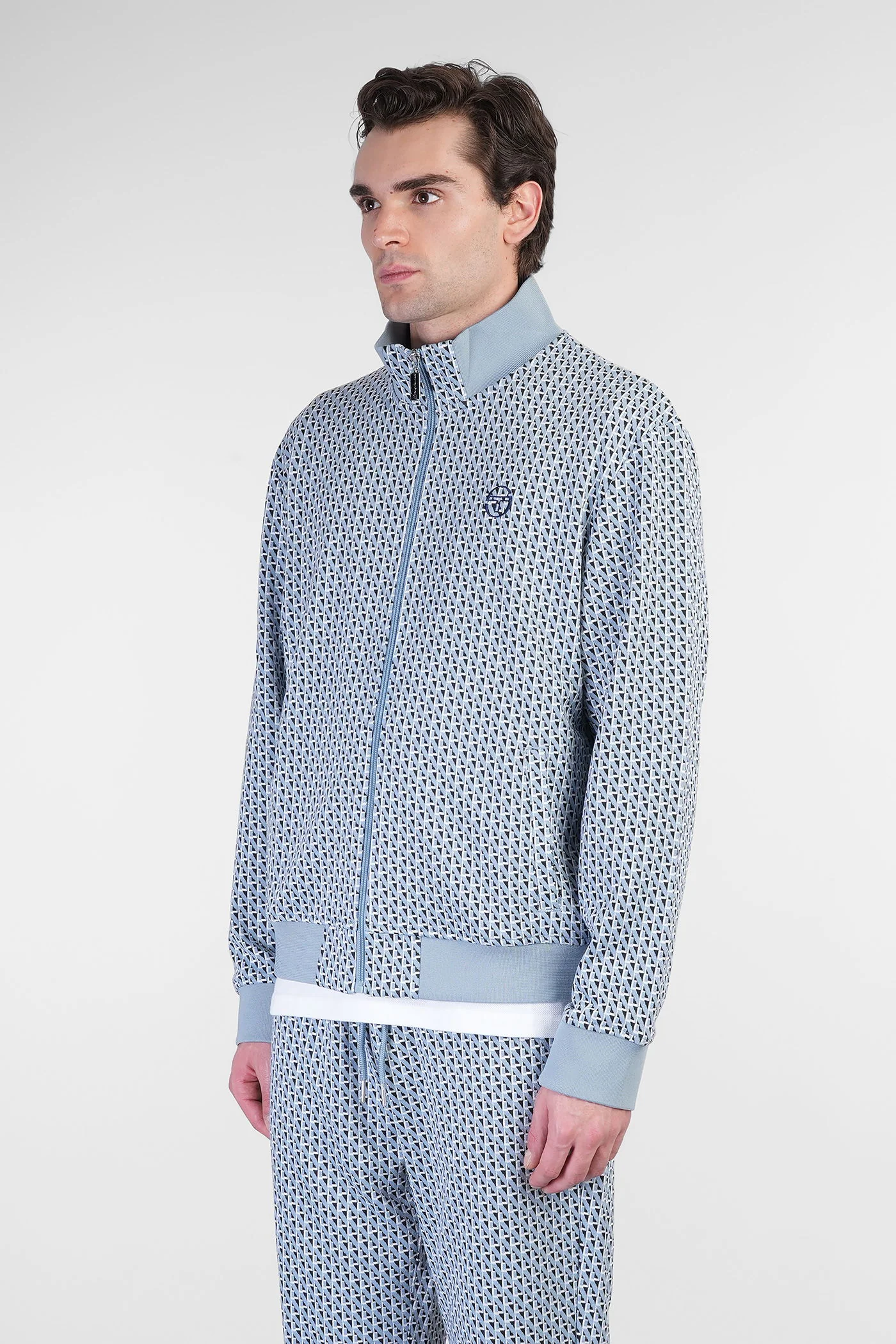 Paolo Sweatshirt in cyan polyester - Image 4