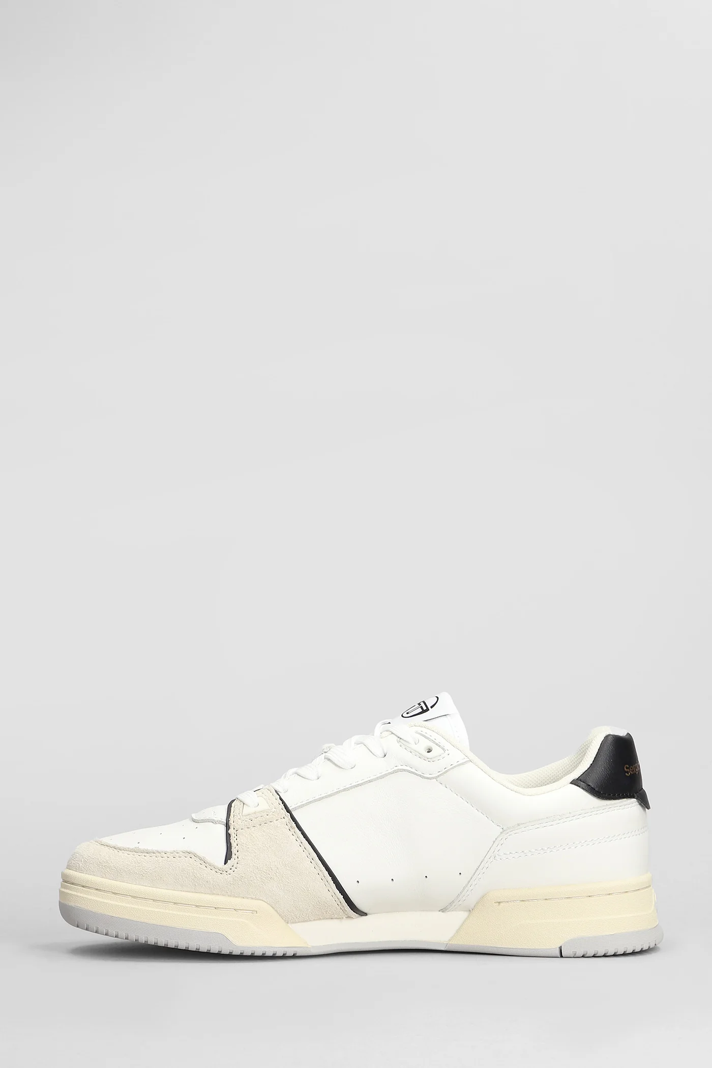 Sneakers in white suede and leather - Image 3