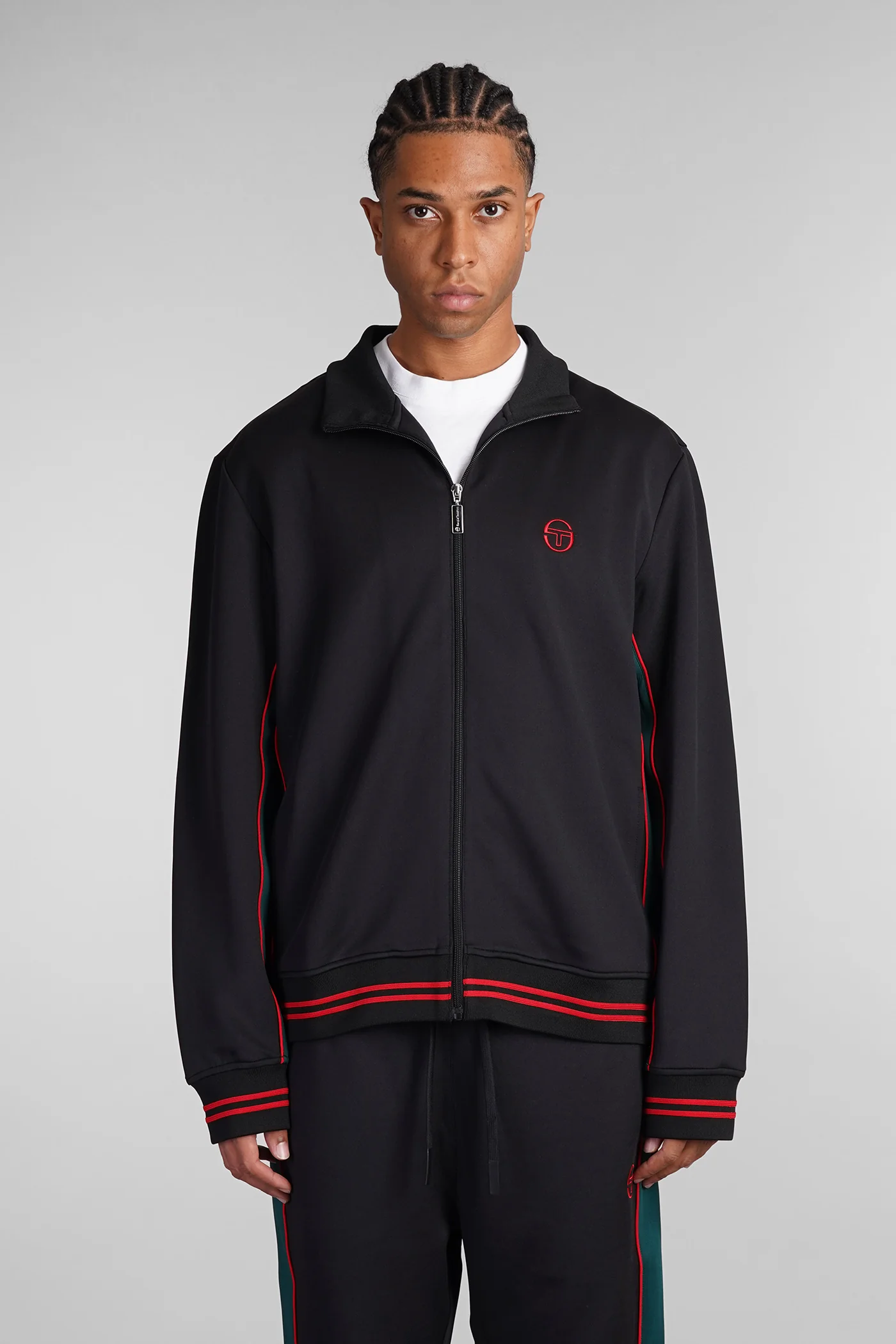 Sweatshirt in black polyester