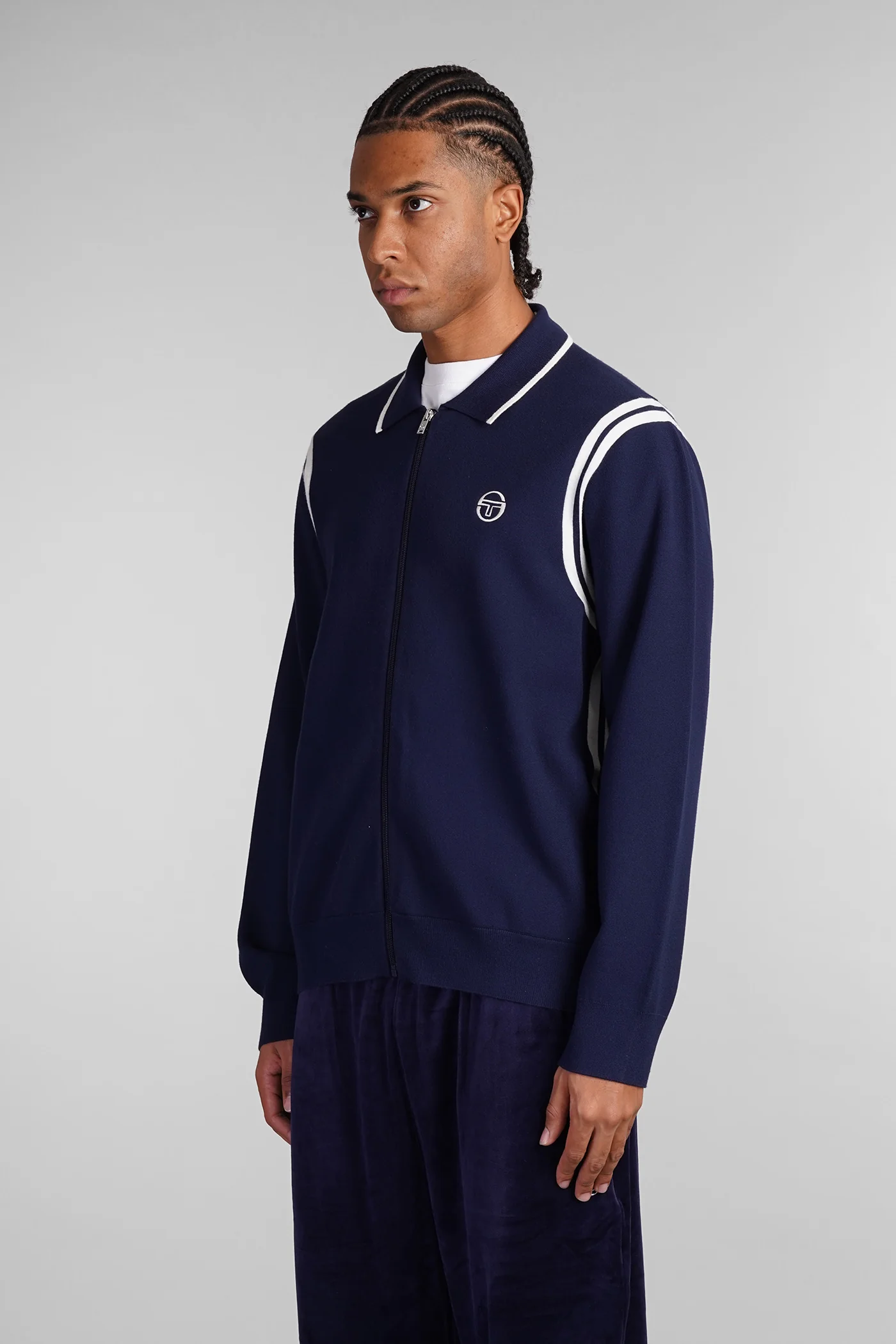 Sweatshirt in blue viscose - Image 4