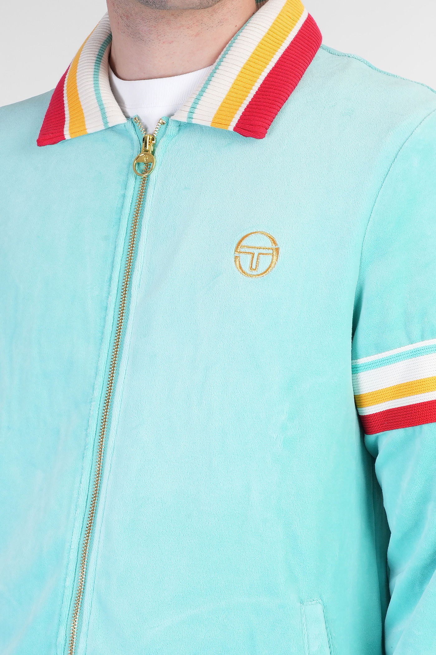 Sweatshirt in cyan cotton - Image 5