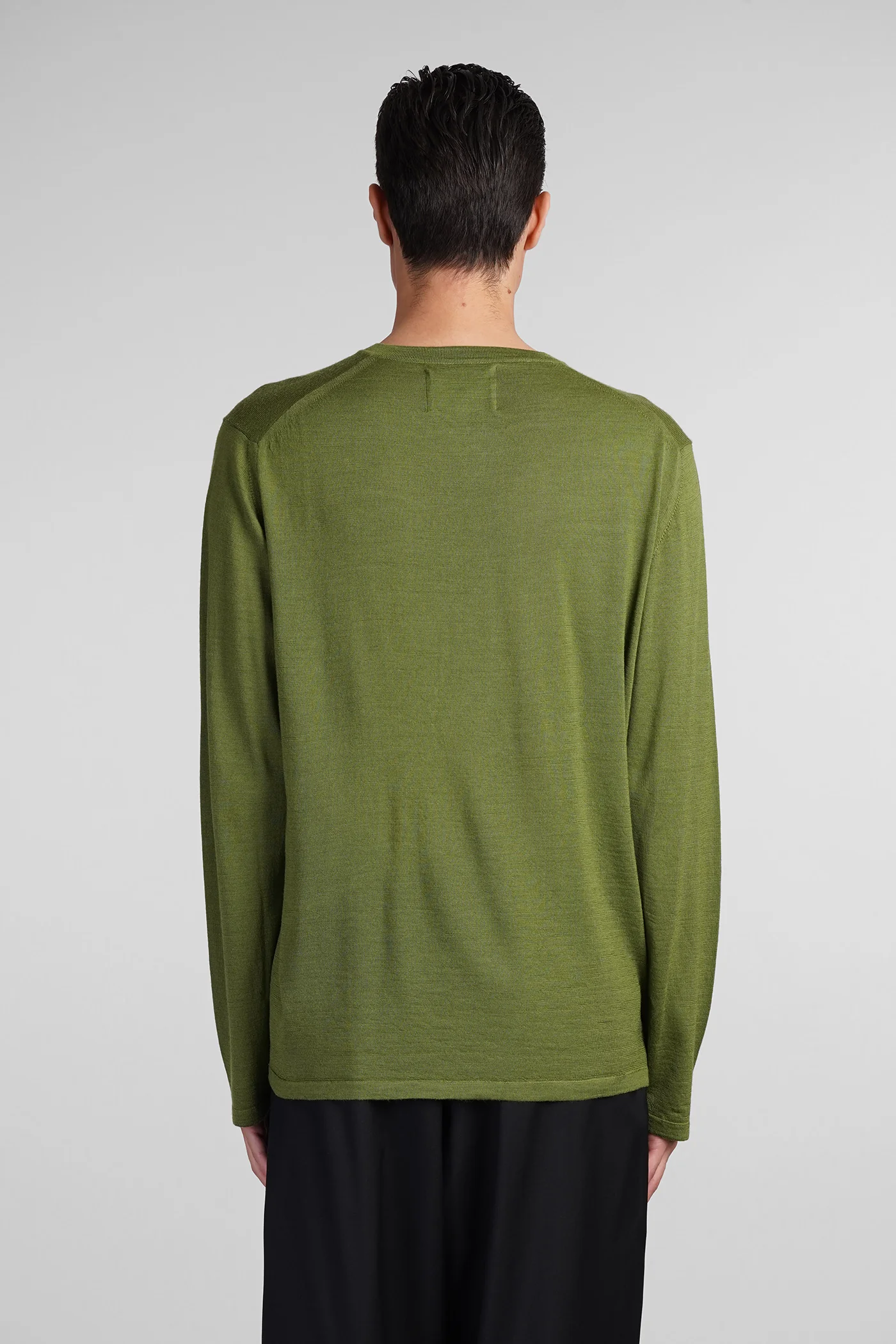 Knitwear in green wool - Image 3