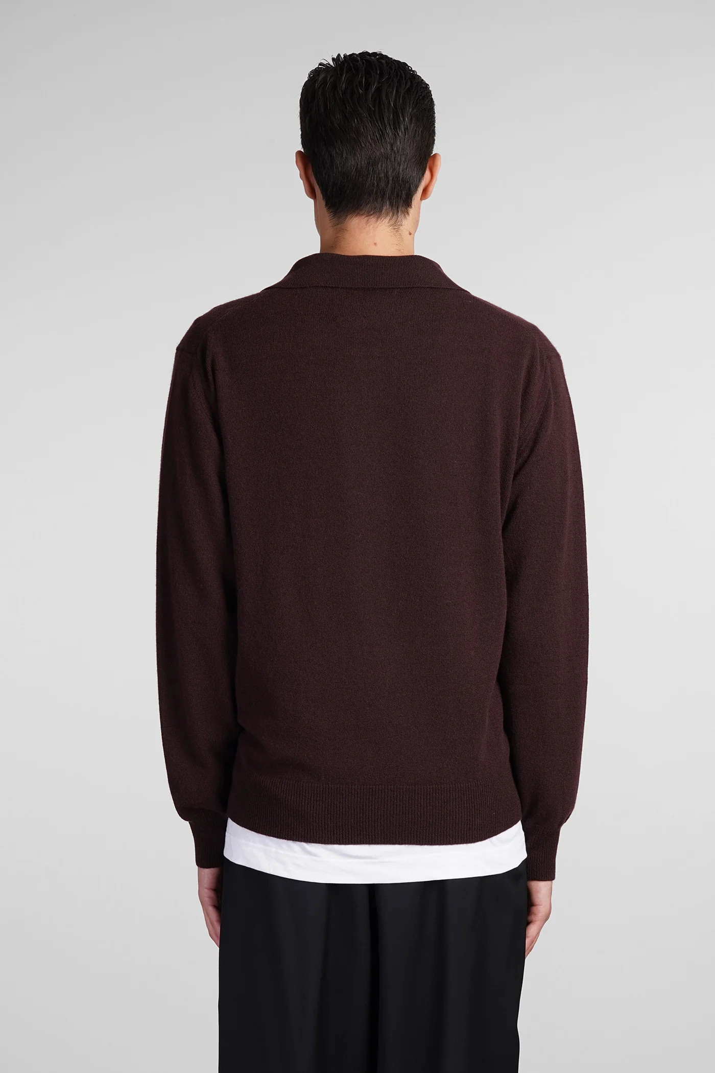 Polo in brown cashmere - Image 3